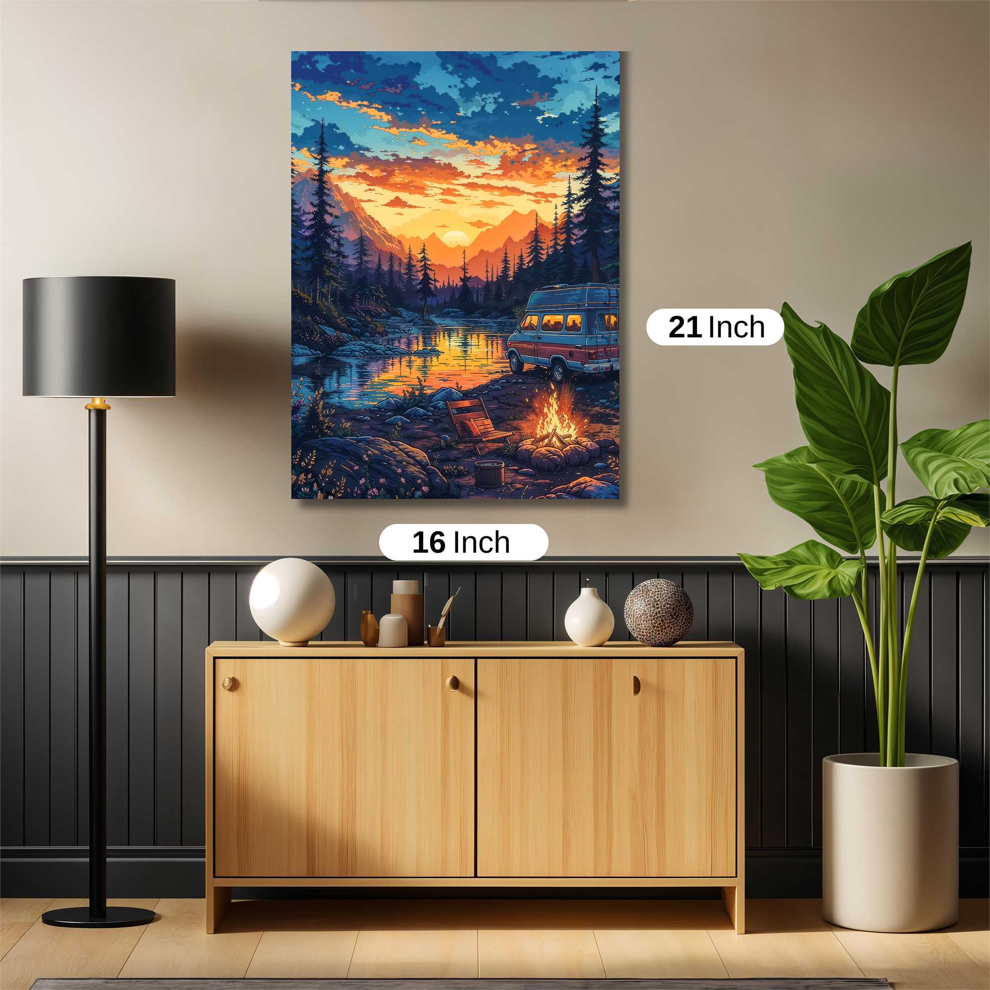 Sunset Serenity Safe Wall Magnetic / M