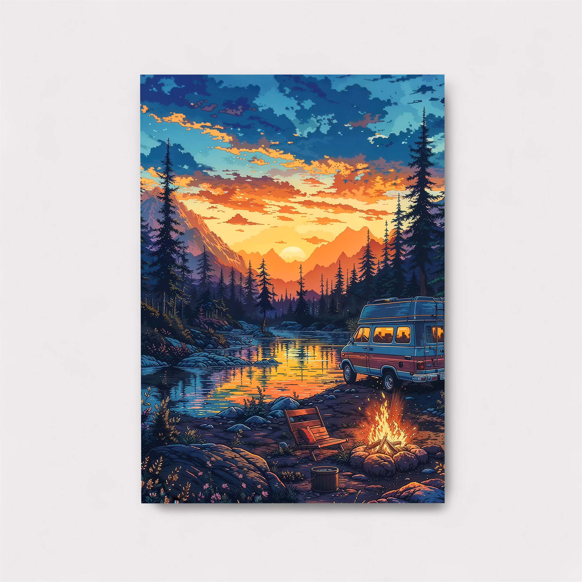 Sunset Serenity Safe Wall Magnetic / M