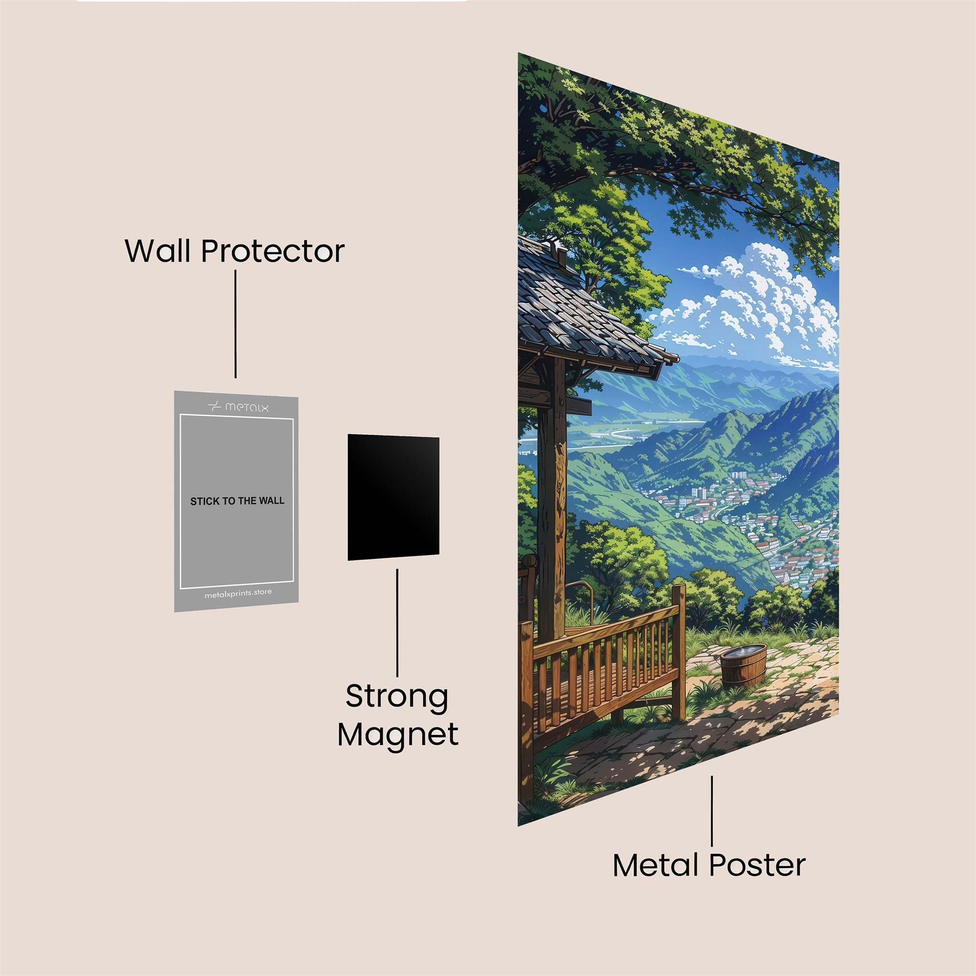 Mountain Serenity Safe Wall Magnetic / M