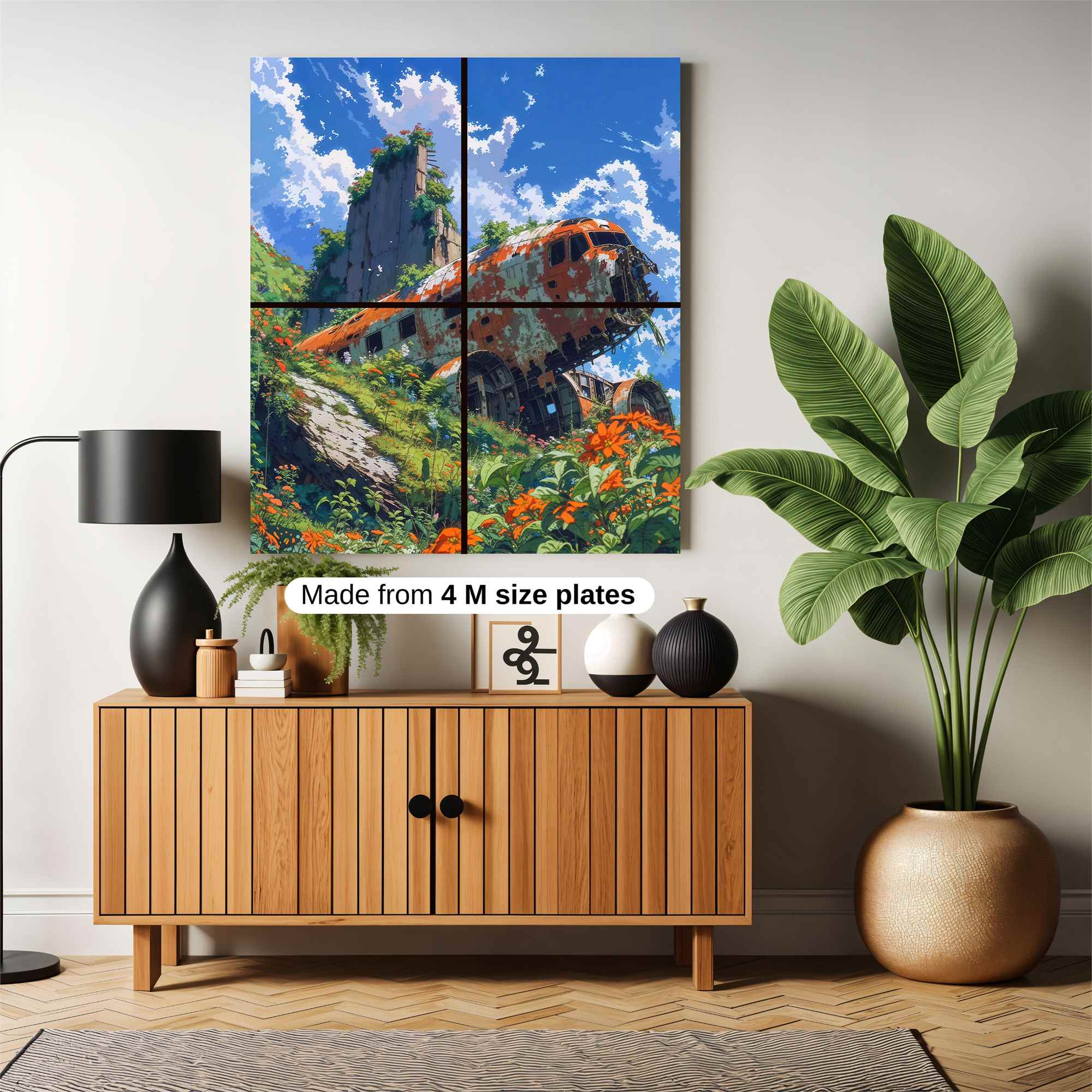 Plane Reclaimed Safe Wall Magnetic / M