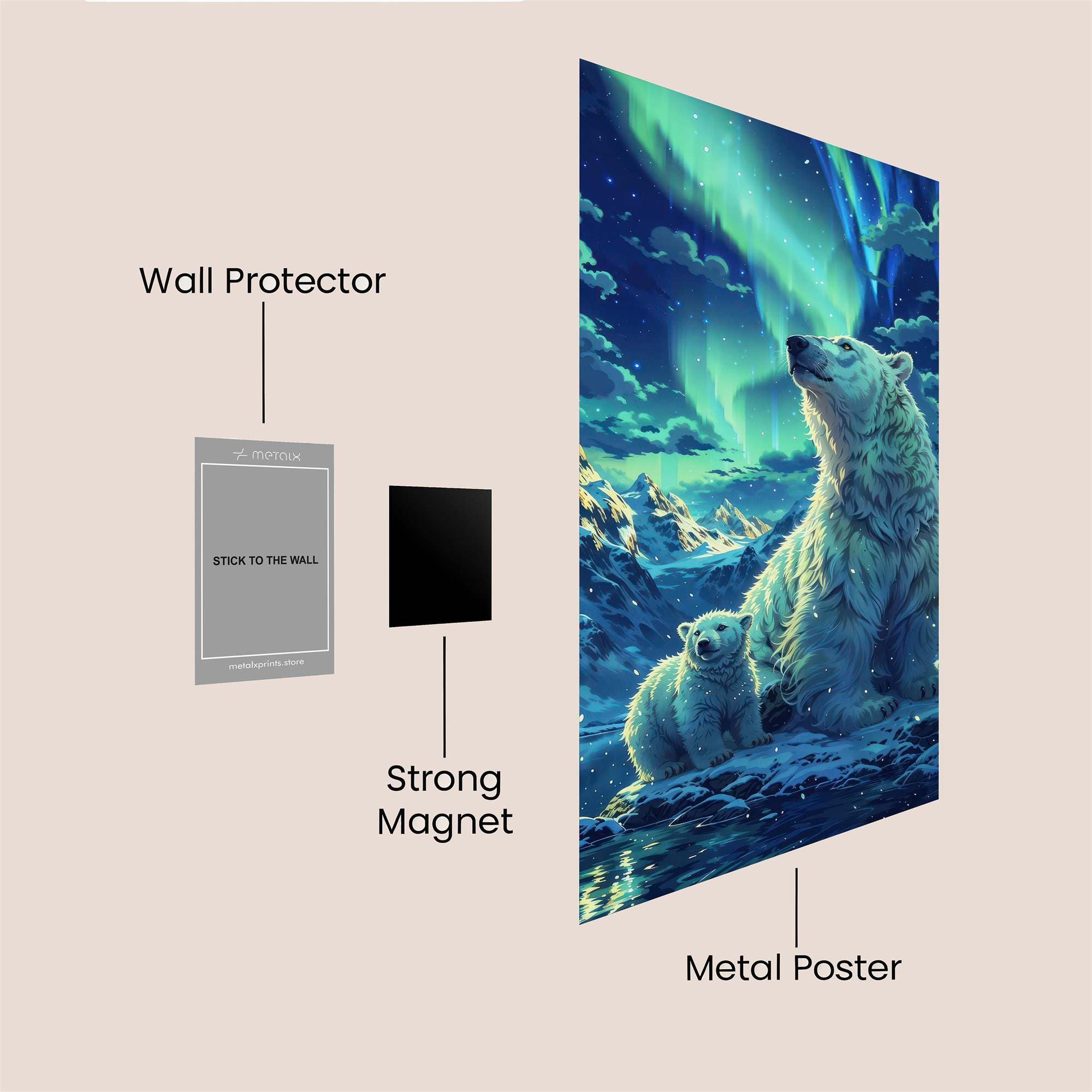 Aurora Serenity Safe Wall Magnetic / M