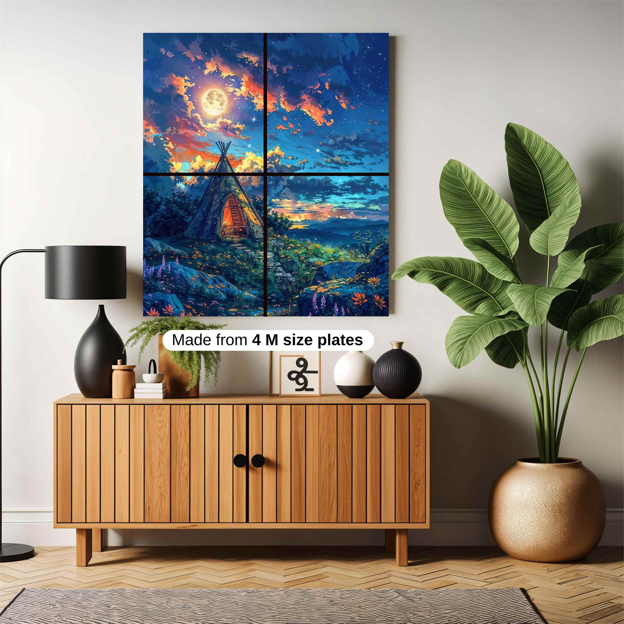 Moonlit Tranquility Safe Wall Magnetic / M