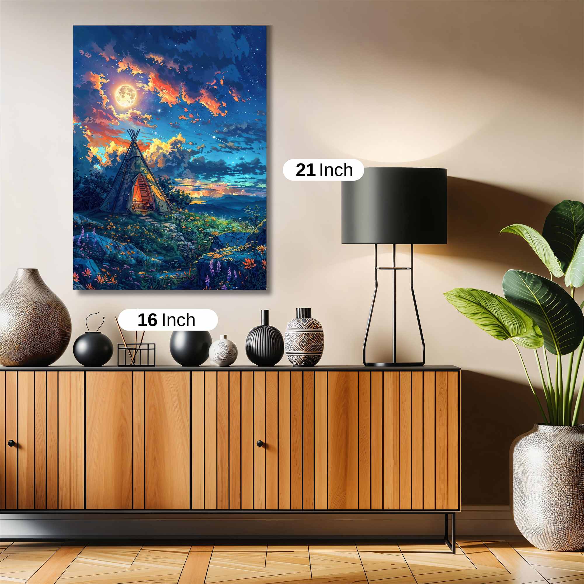 Moonlit Tranquility Safe Wall Magnetic / M