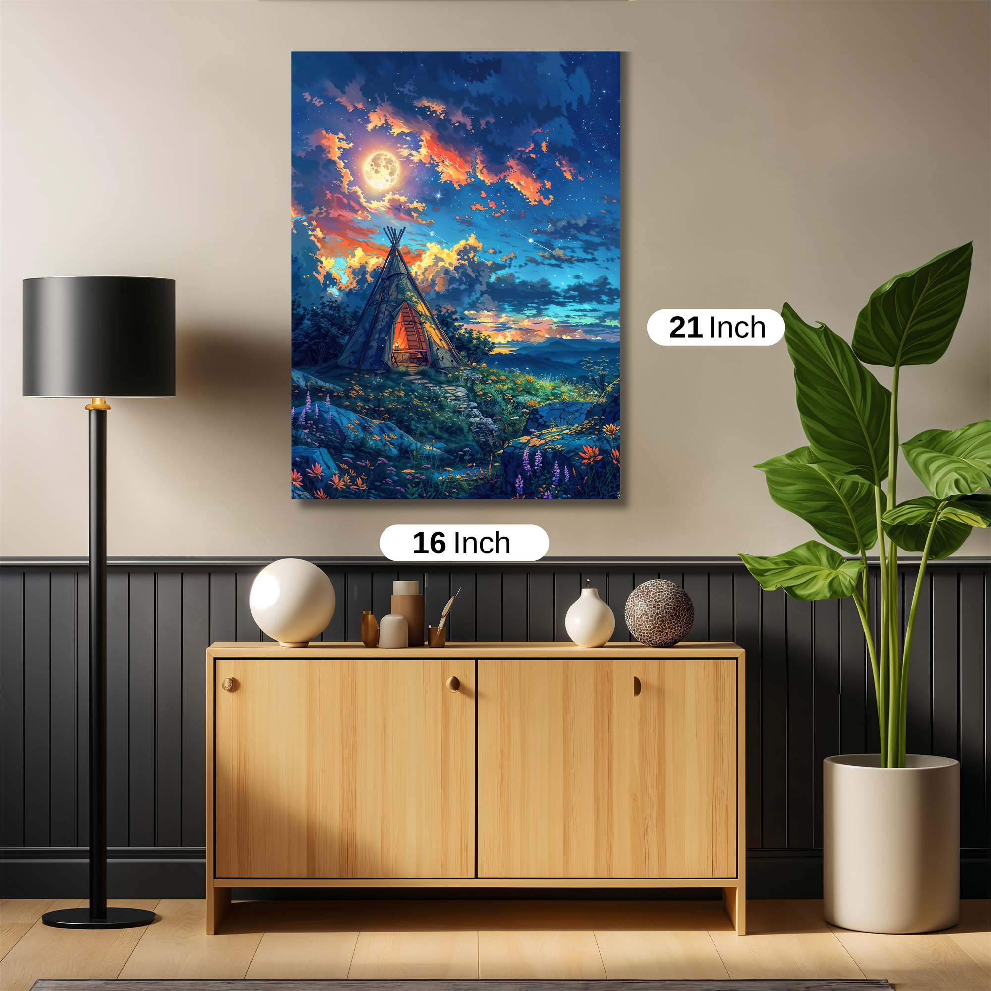 Moonlit Tranquility Safe Wall Magnetic / M