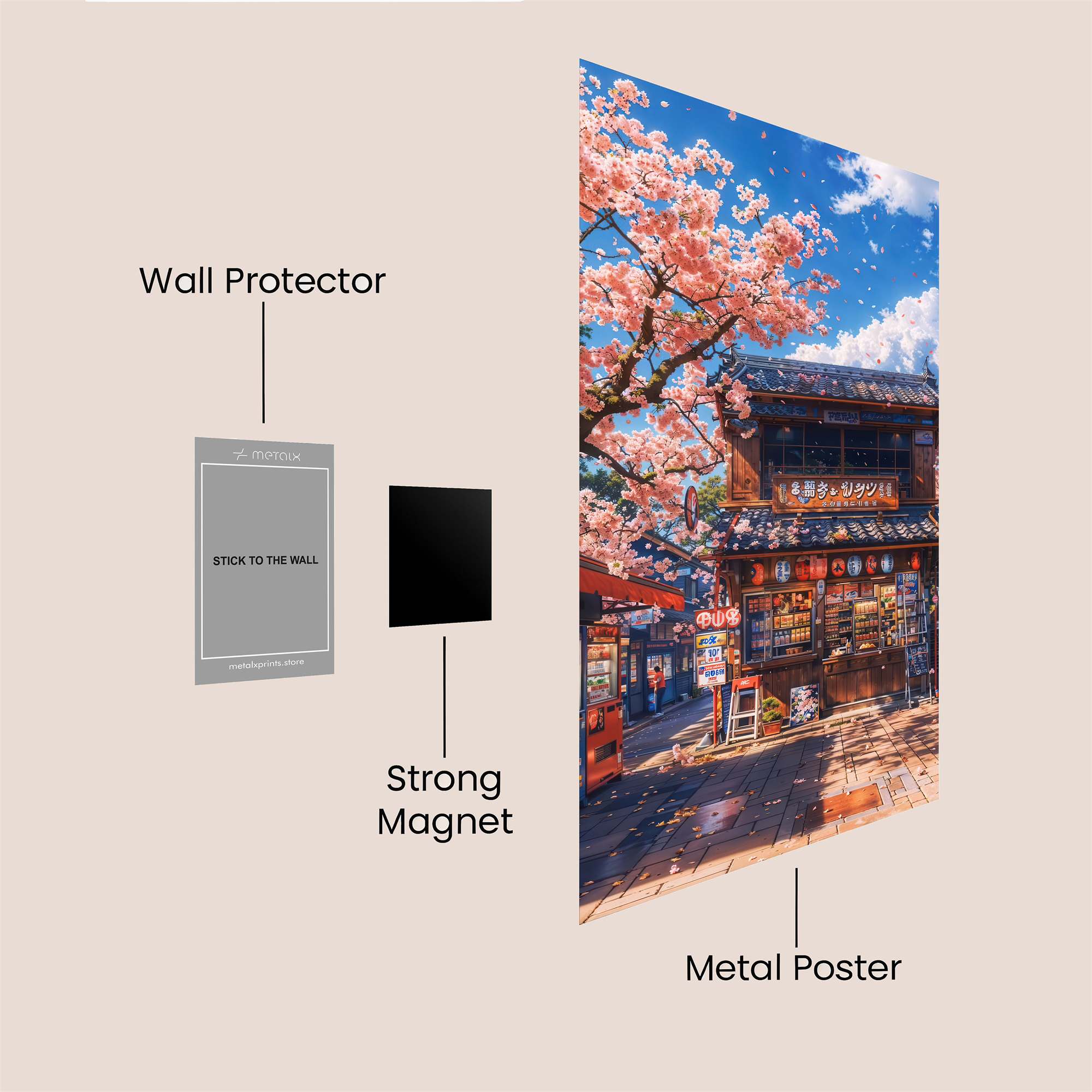 Sakura Serenity Safe Wall Magnetic / M