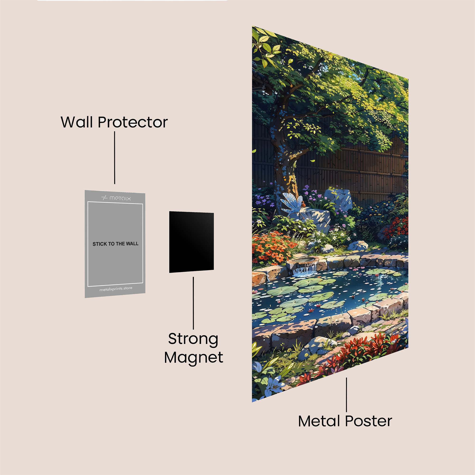 Garden Serenity Safe Wall Magnetic / M