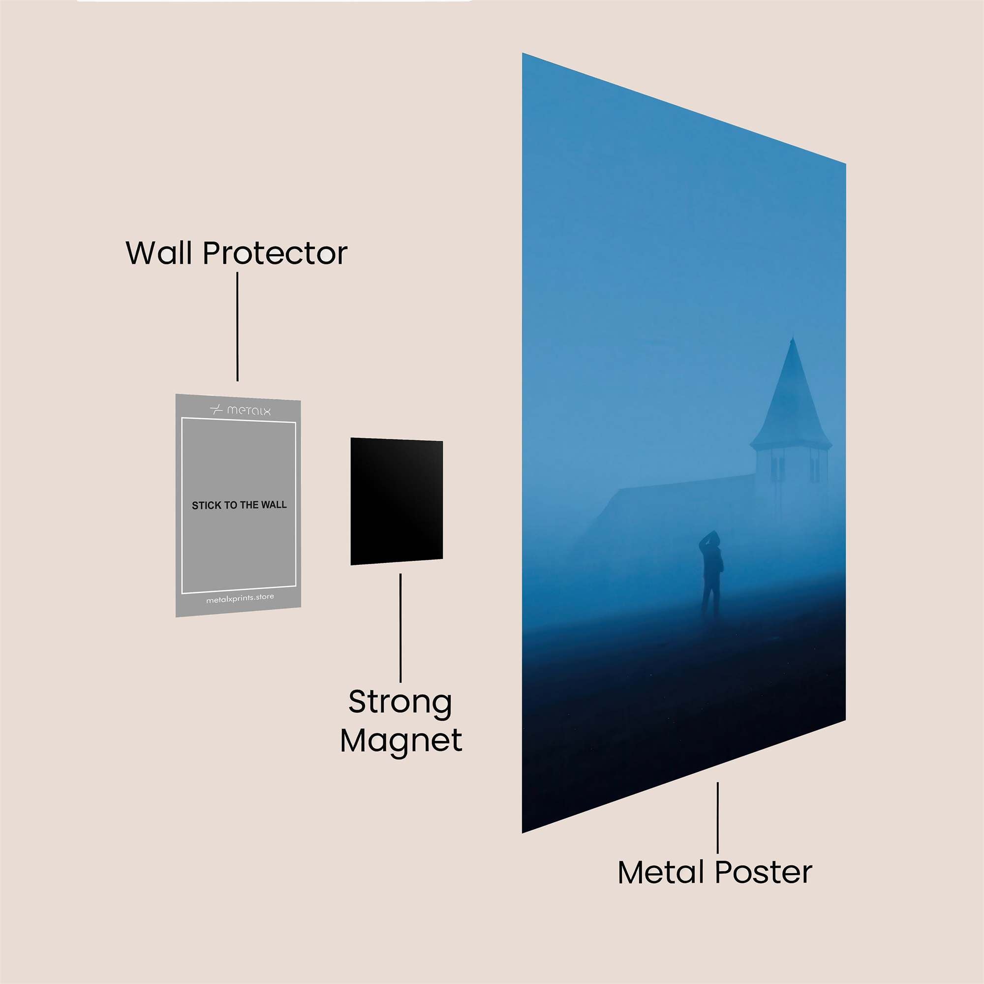 Church Mist Safe Wall Magnetic / M