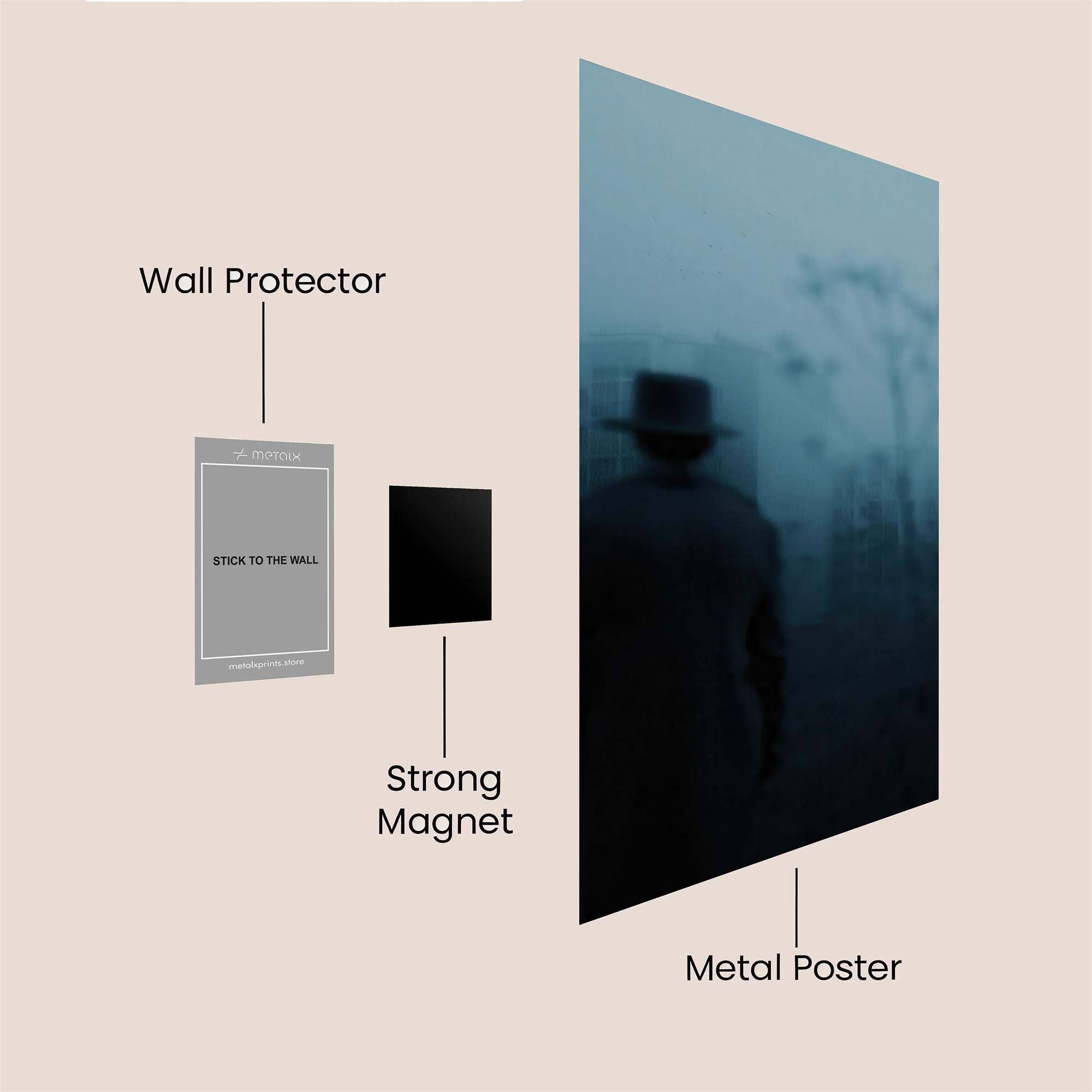 Shadow Enigma Safe Wall Magnetic / M