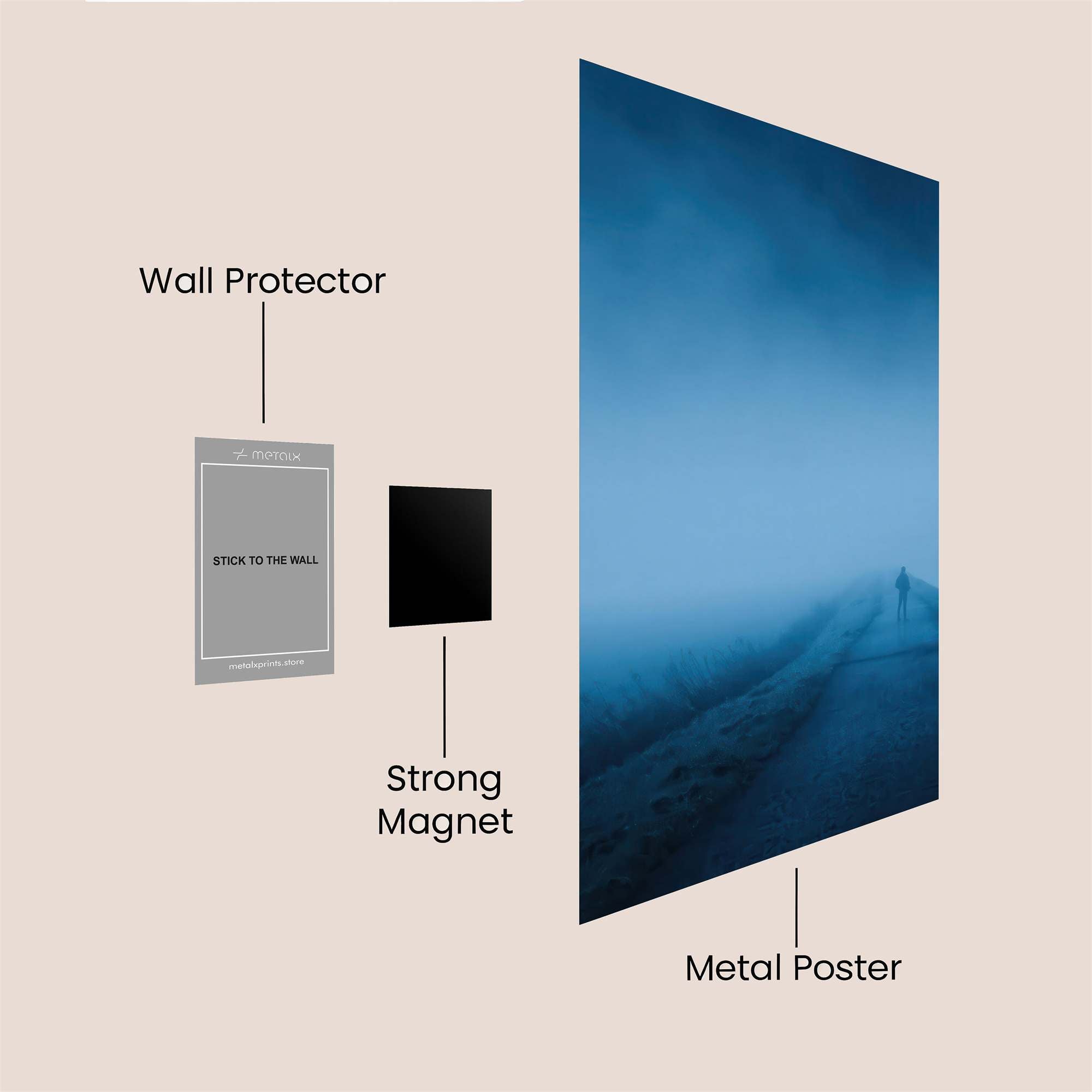 Solitude Echo Safe Wall Magnetic / M