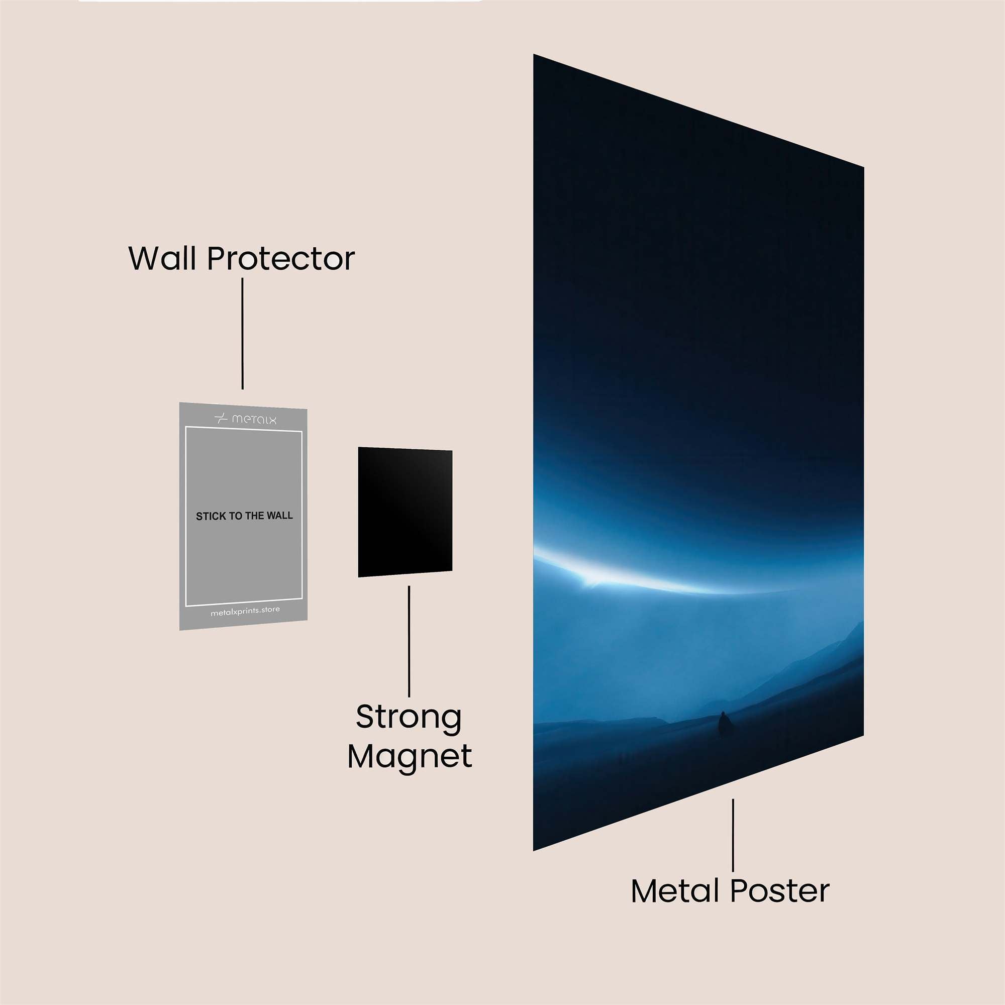 Aurora Whisper Safe Wall Magnetic / M