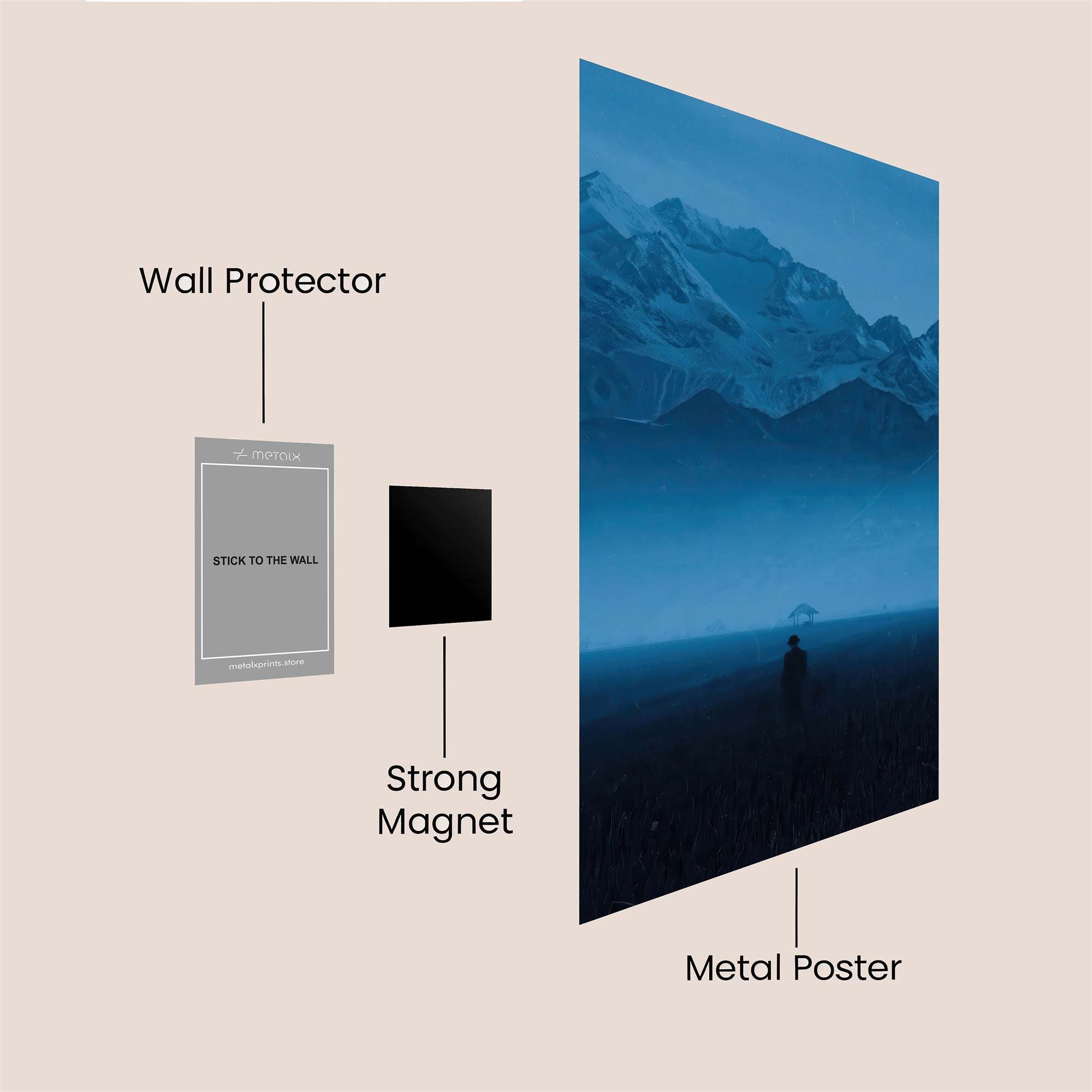 Solitude Whisper Safe Wall Magnetic / M