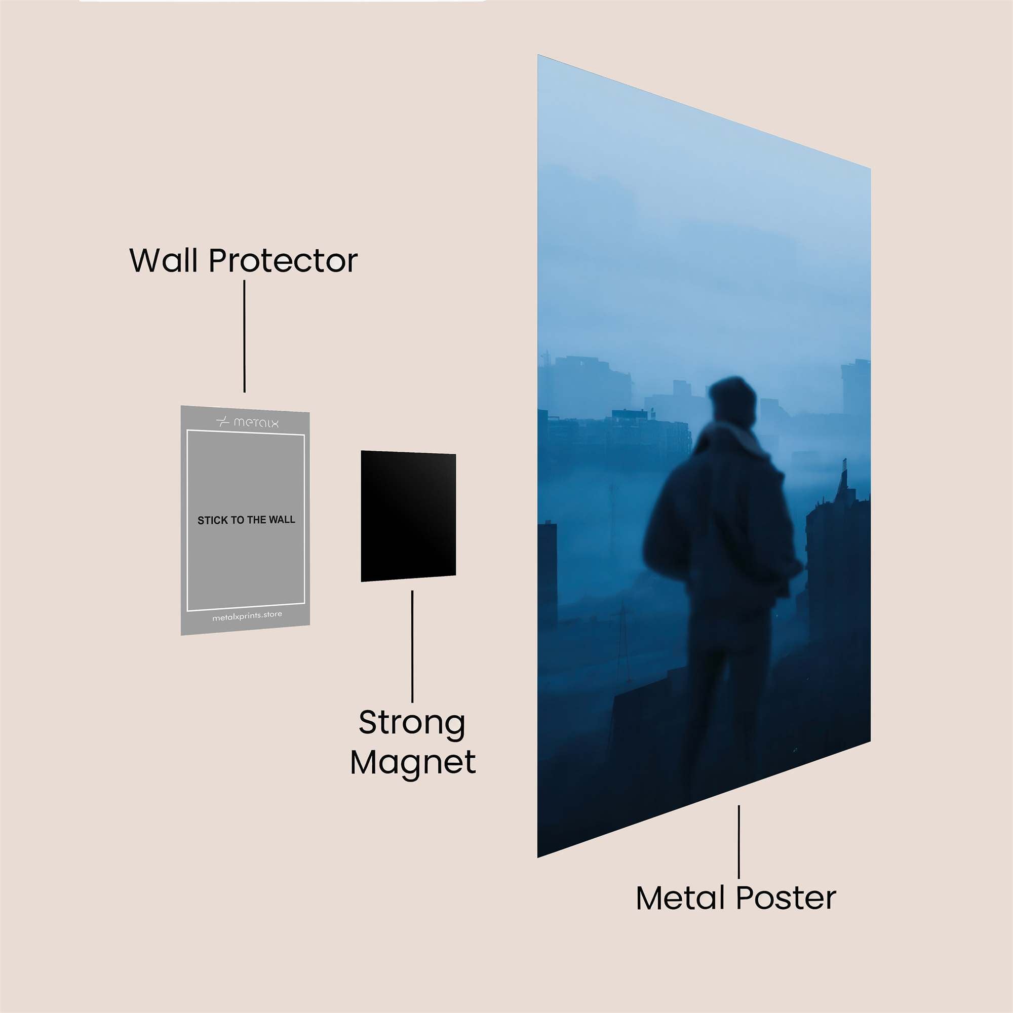 City Solitude Safe Wall Magnetic / M