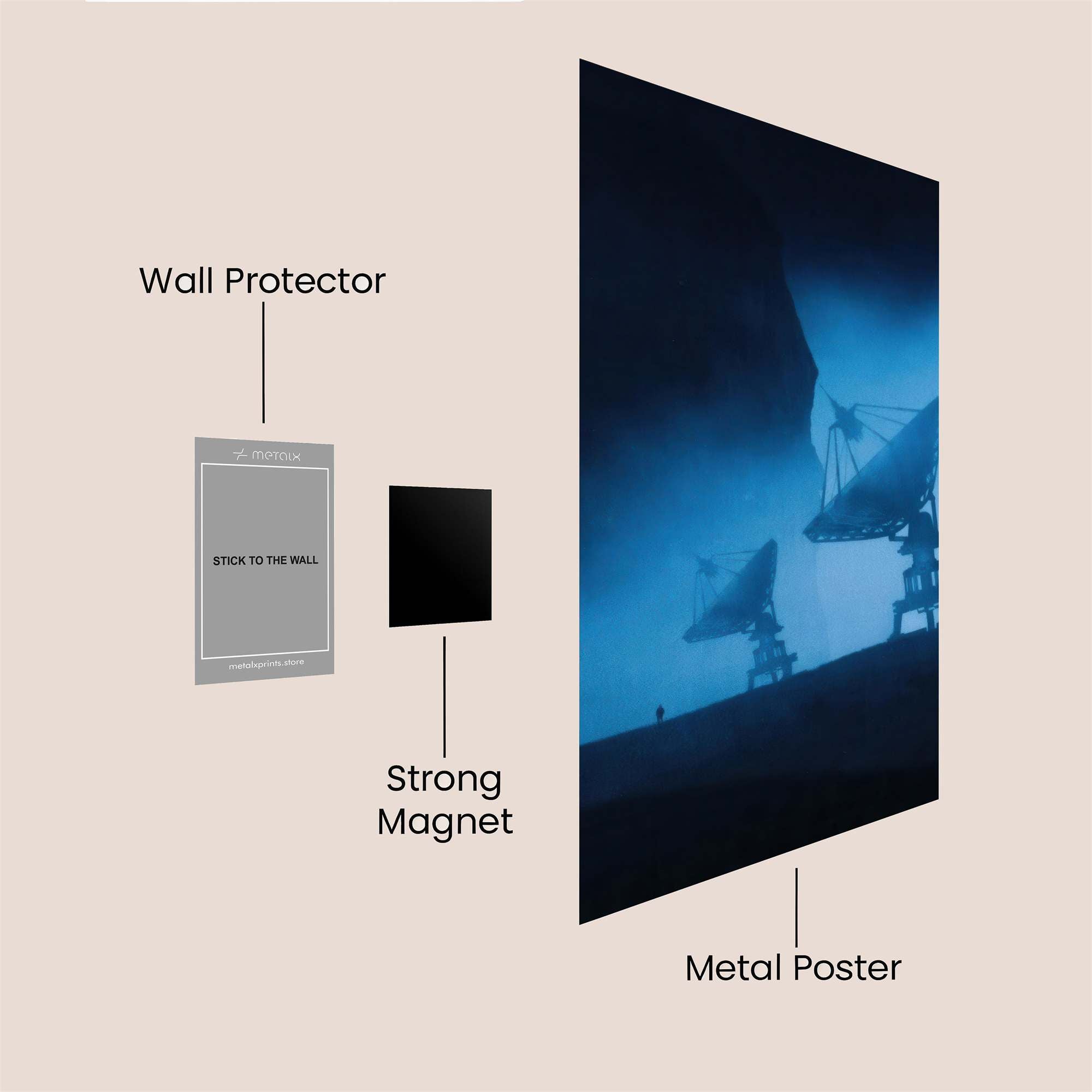 Antennae Enigma Safe Wall Magnetic / M