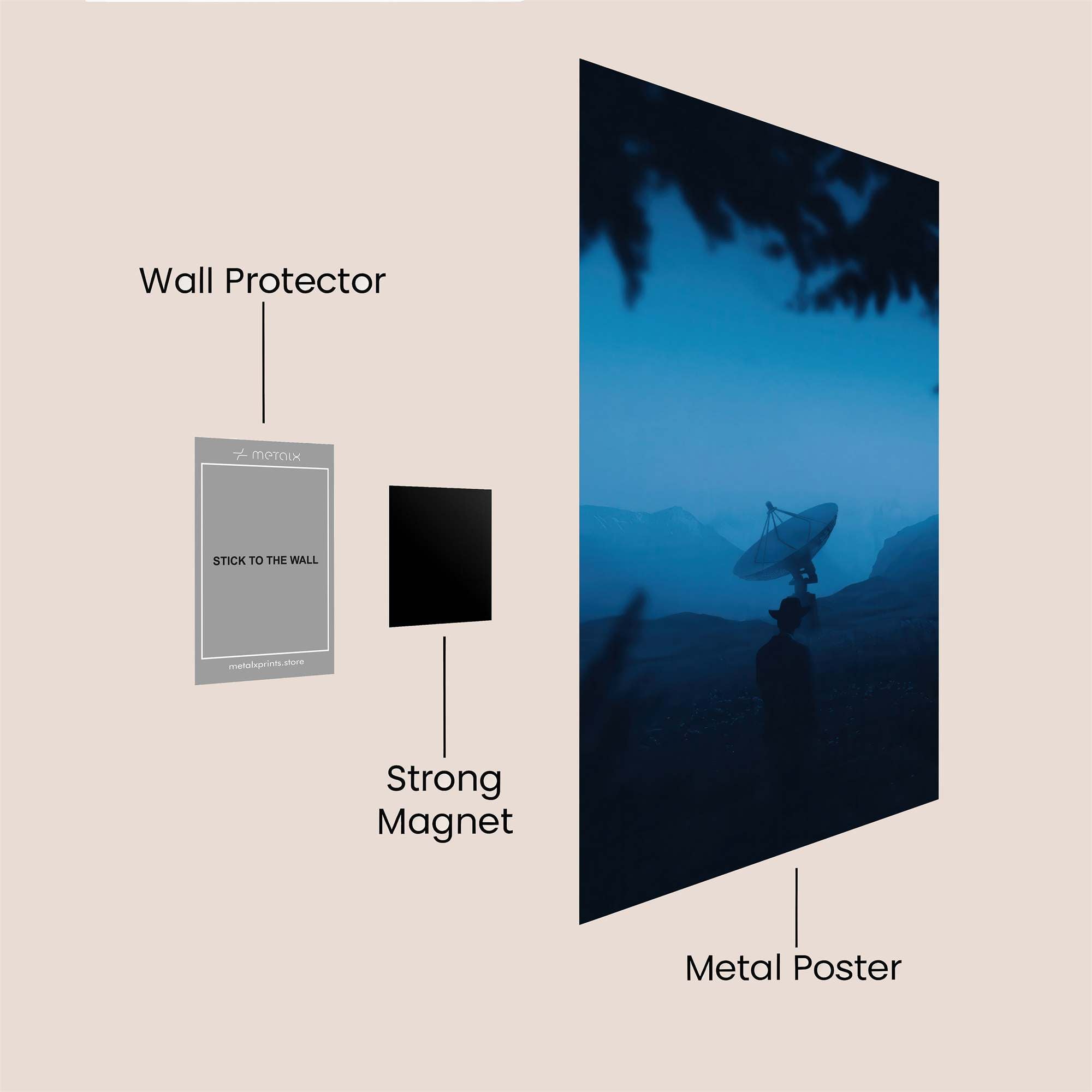 Antenna Whisper Safe Wall Magnetic / M