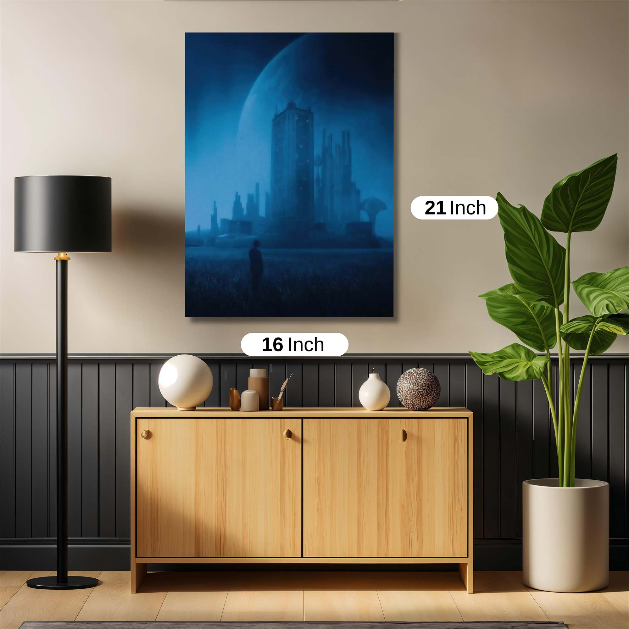 Moonlit Desolation Safe Wall Magnetic / M