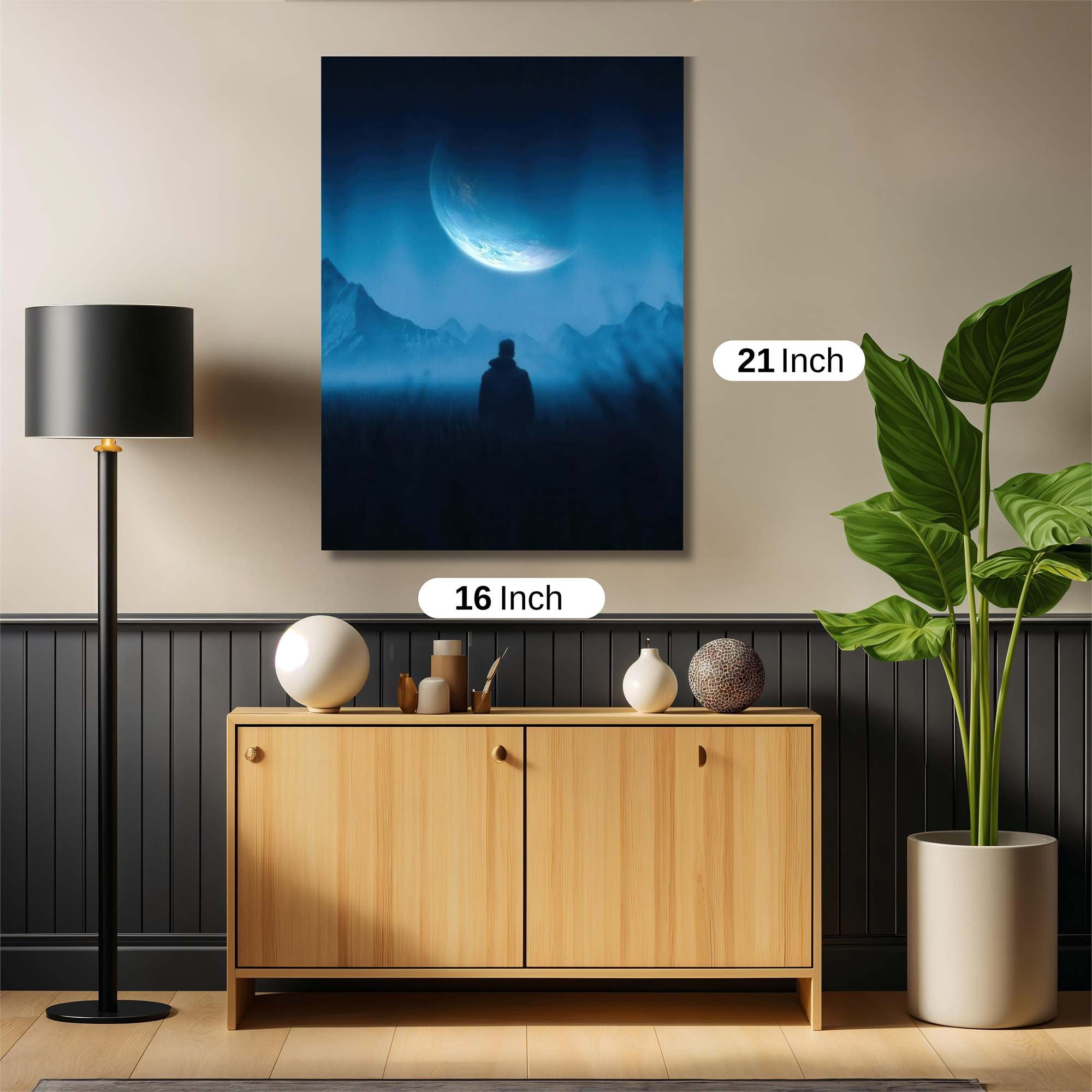 Moonlit Solitude Safe Wall Magnetic / M