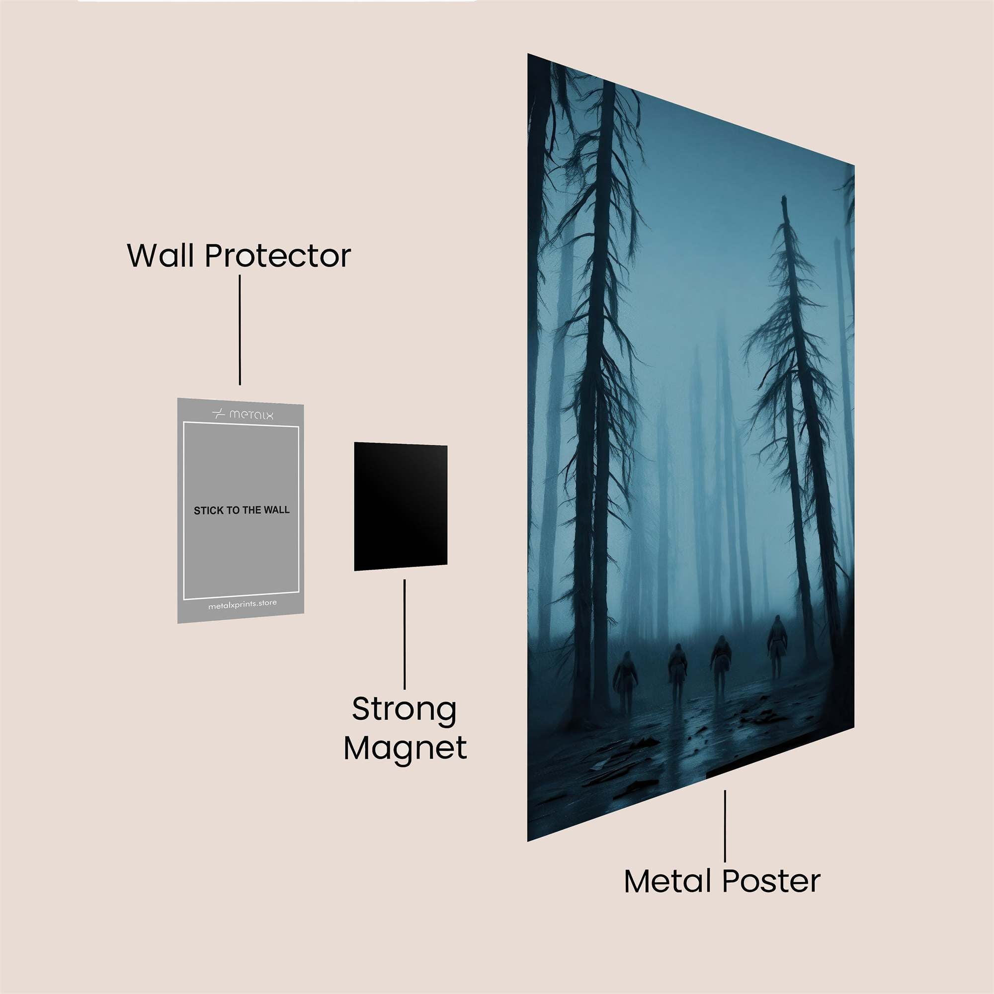 Forest Gloom Safe Wall Magnetic / M