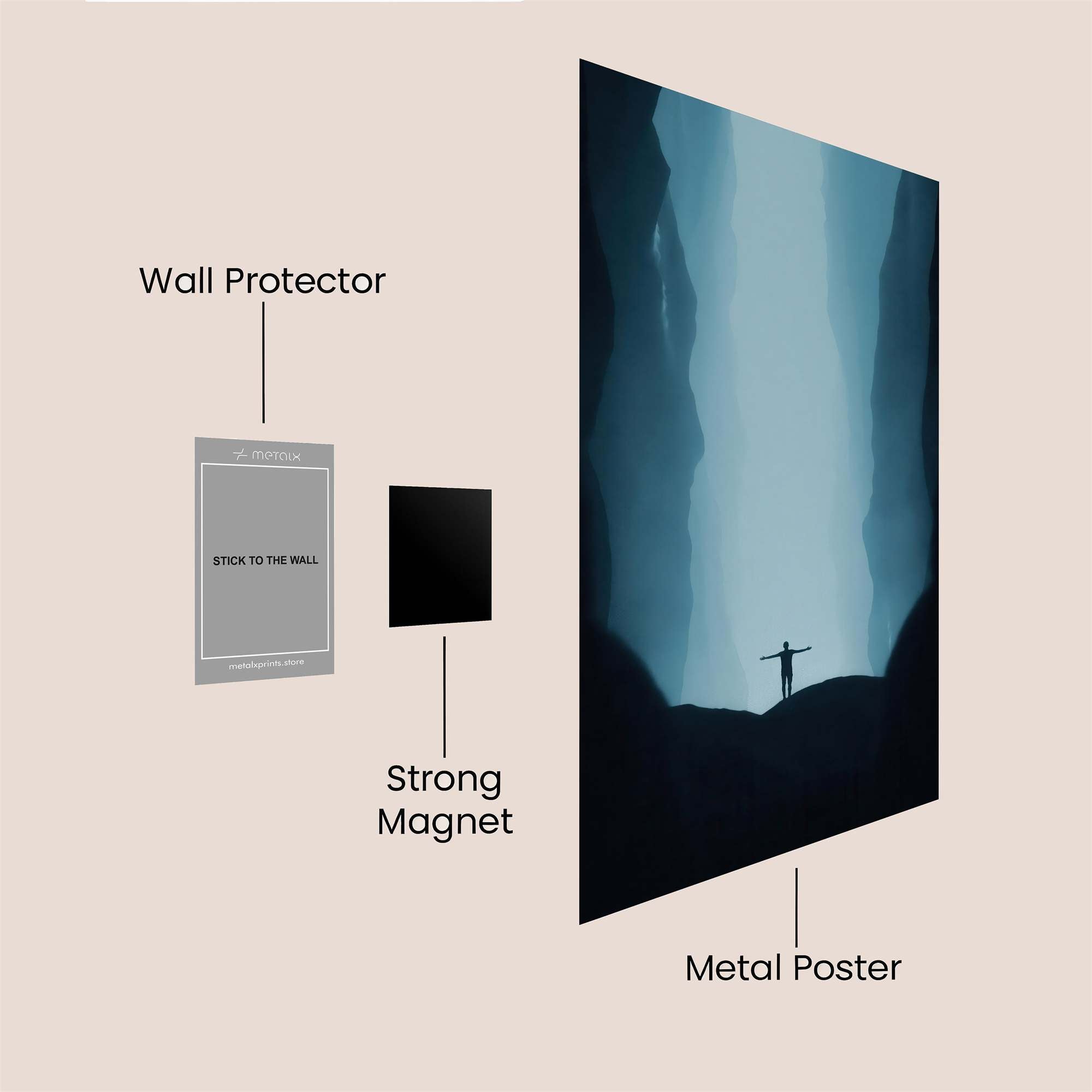 Chasm Freedom Safe Wall Magnetic / M