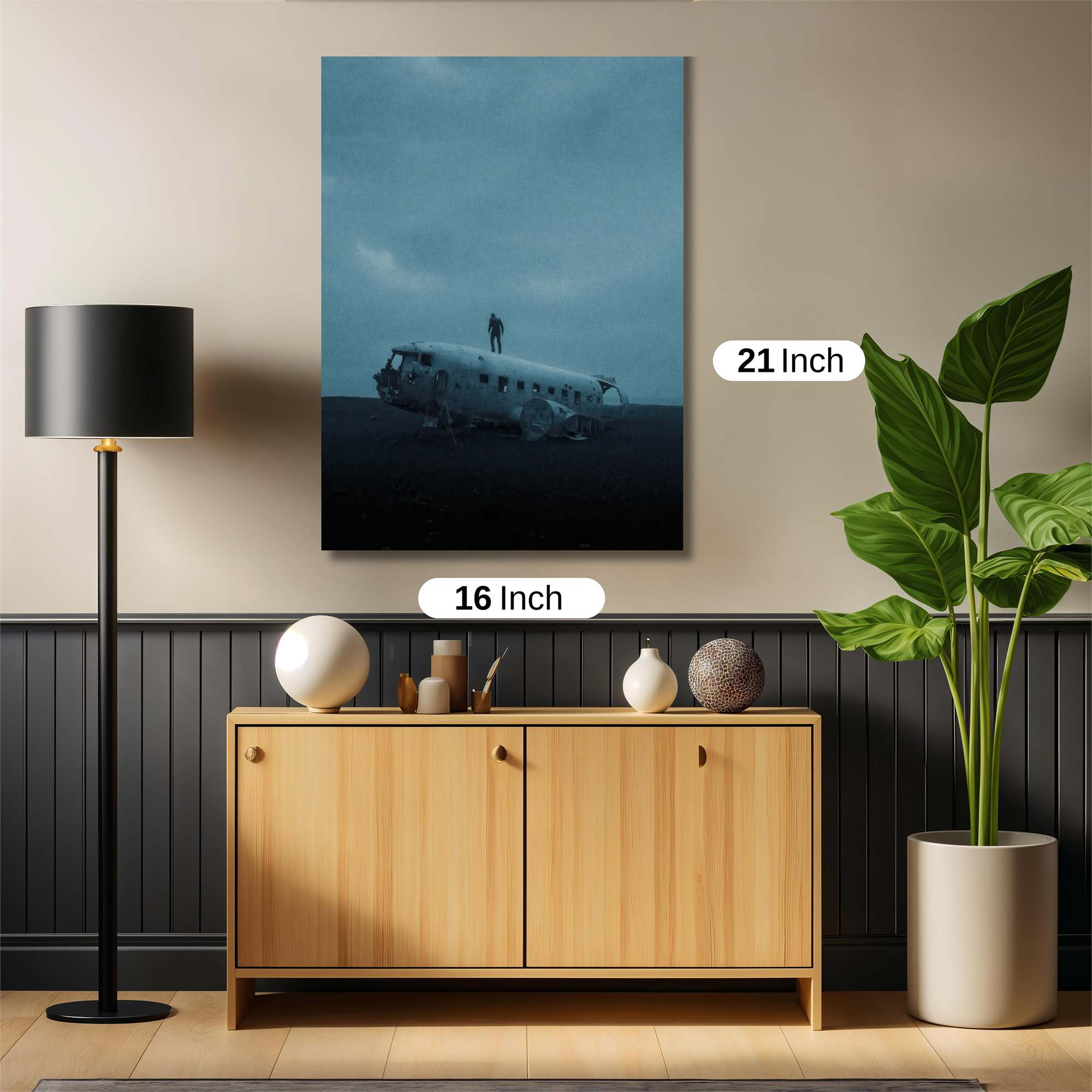 Plane Solitude Safe Wall Magnetic / M