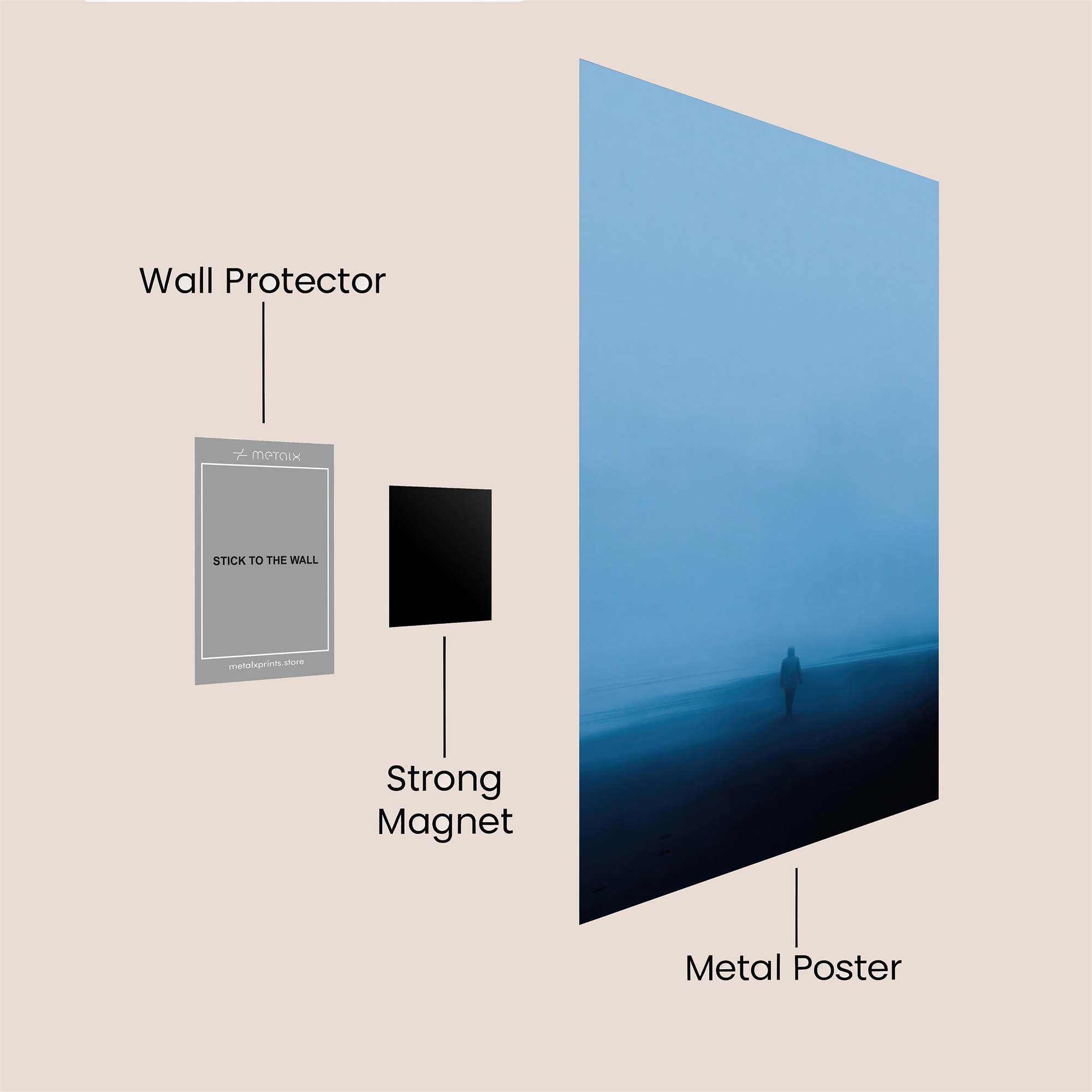 Solitude Whisper Safe Wall Magnetic / M