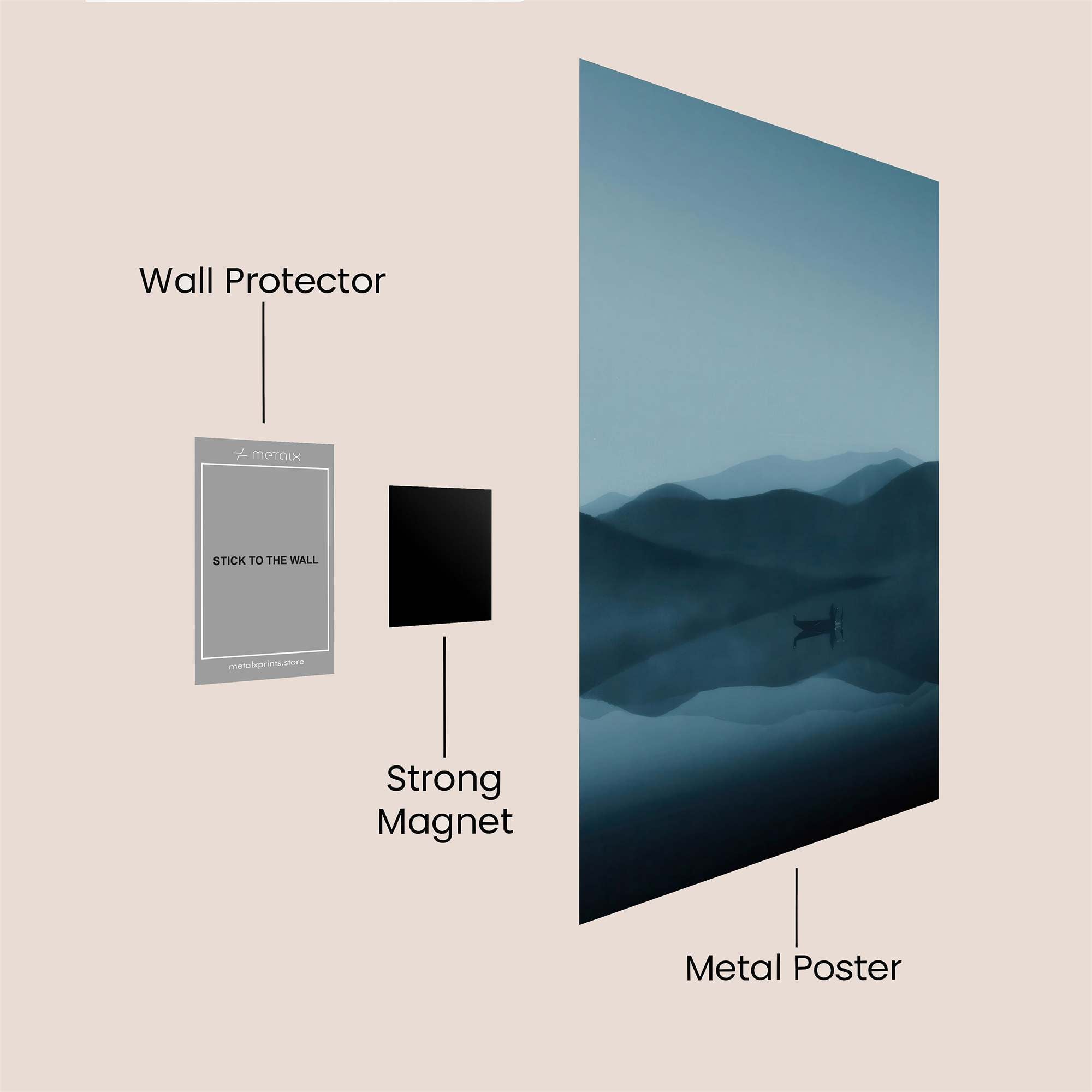 Mountain Serenity Safe Wall Magnetic / M