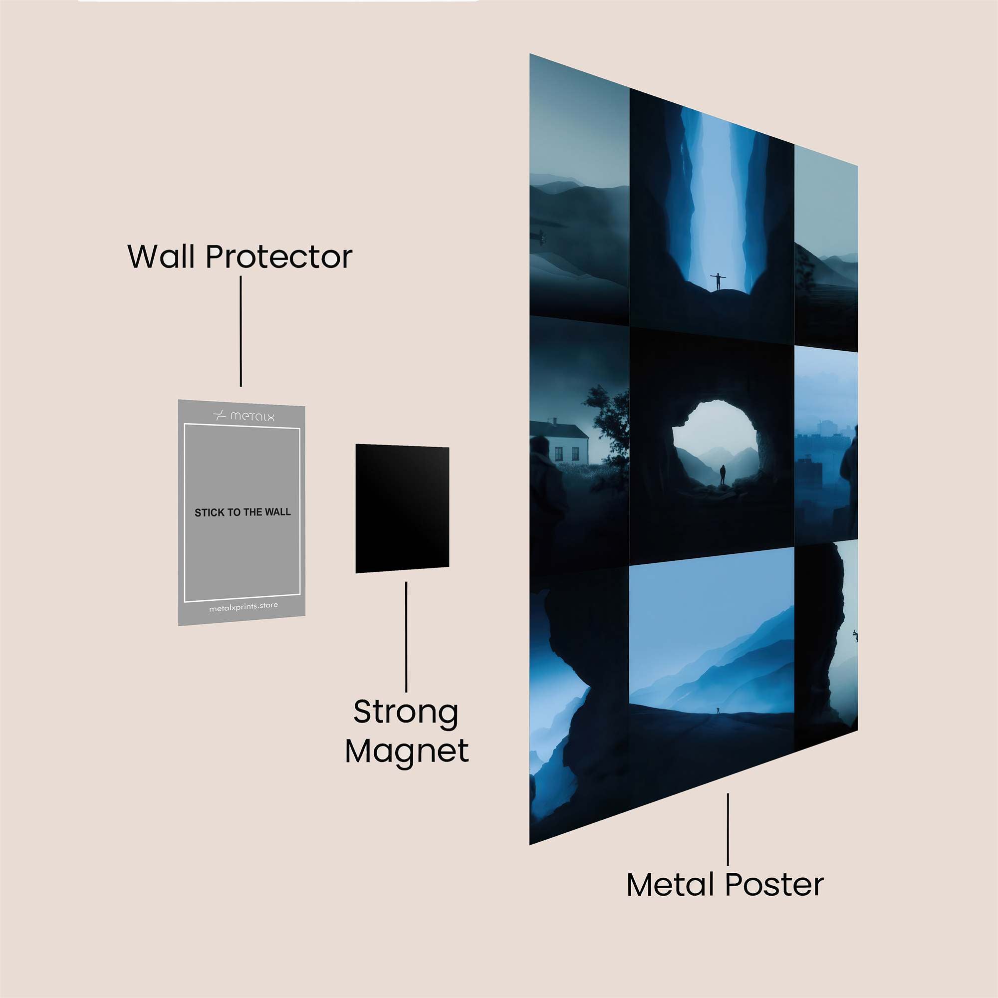 Journey Serene Safe Wall Magnetic / M