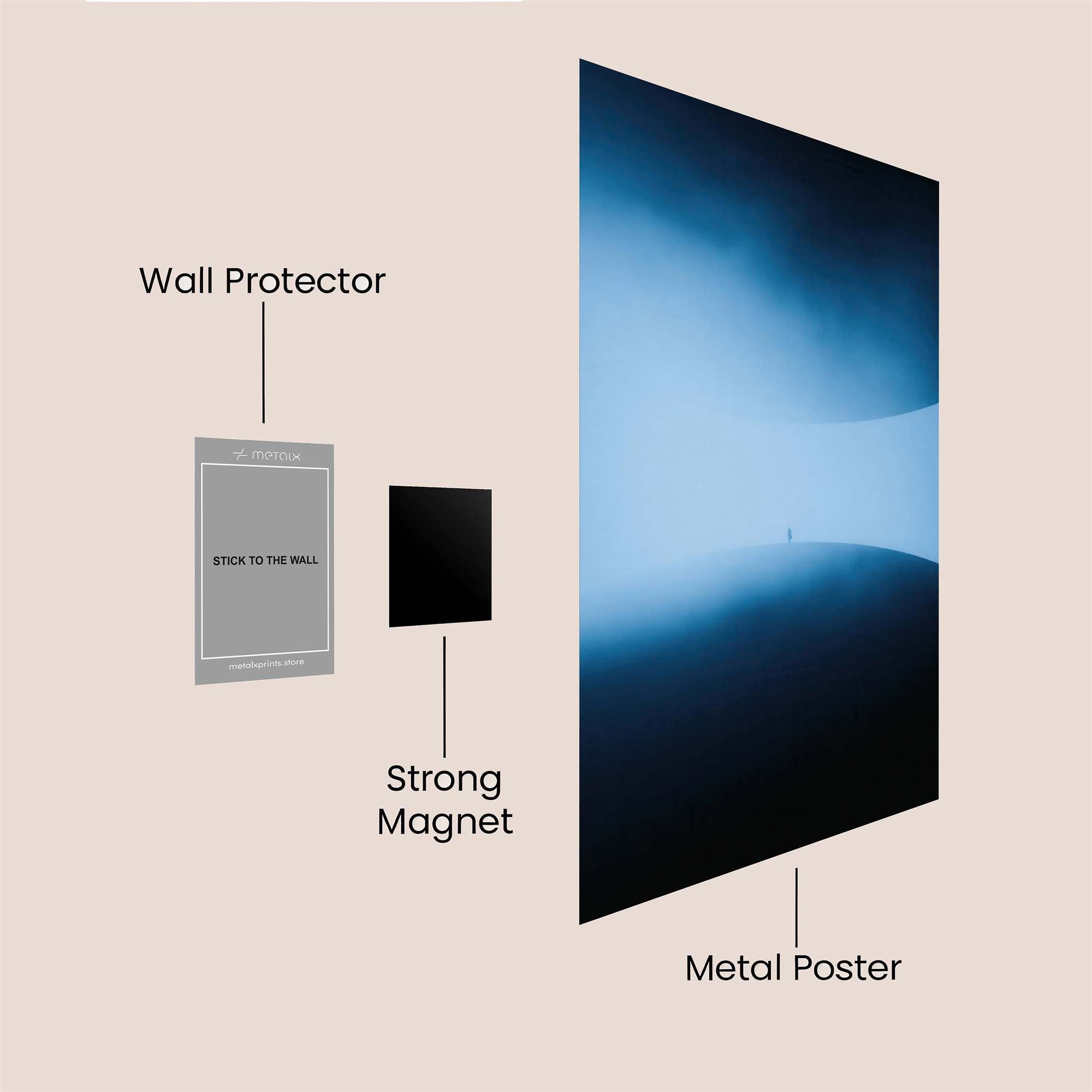 Void Serenity Safe Wall Magnetic / M