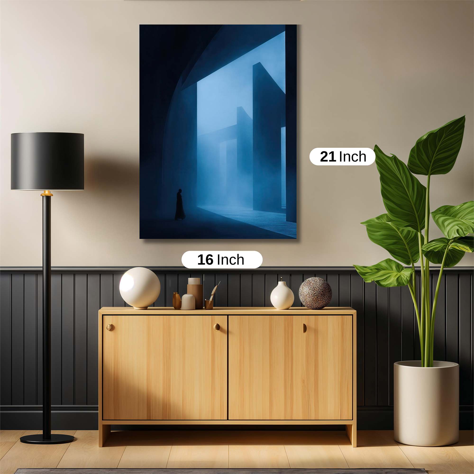 Shadowed Serenity Safe Wall Magnetic / M