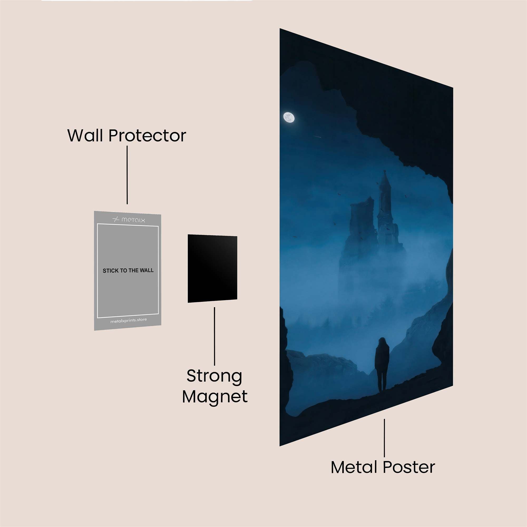 Castle Enigma Safe Wall Magnetic / M