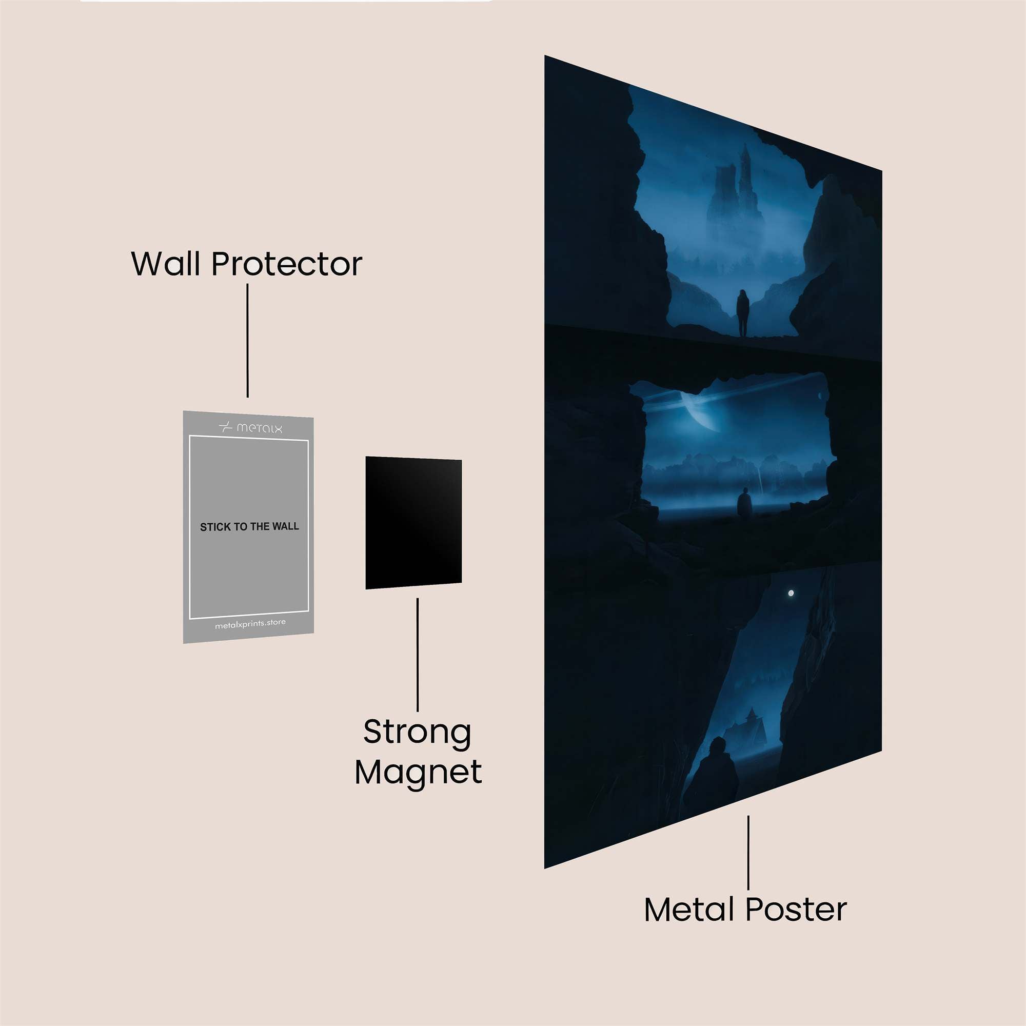 Journey Serene Safe Wall Magnetic / M