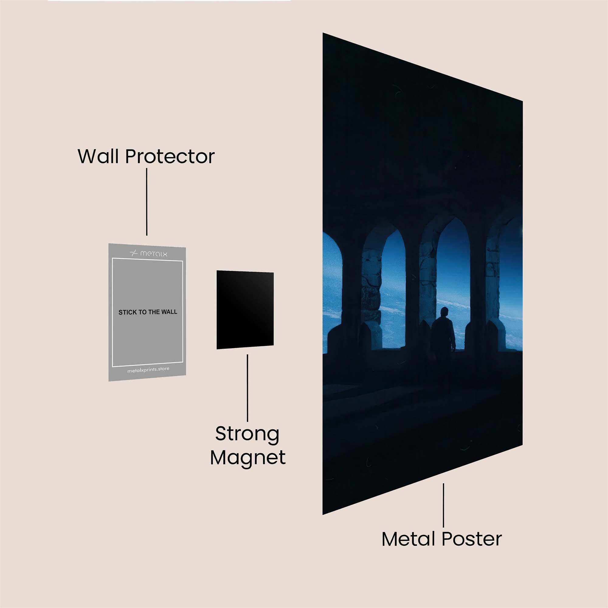 Lunar Solitude Safe Wall Magnetic / M