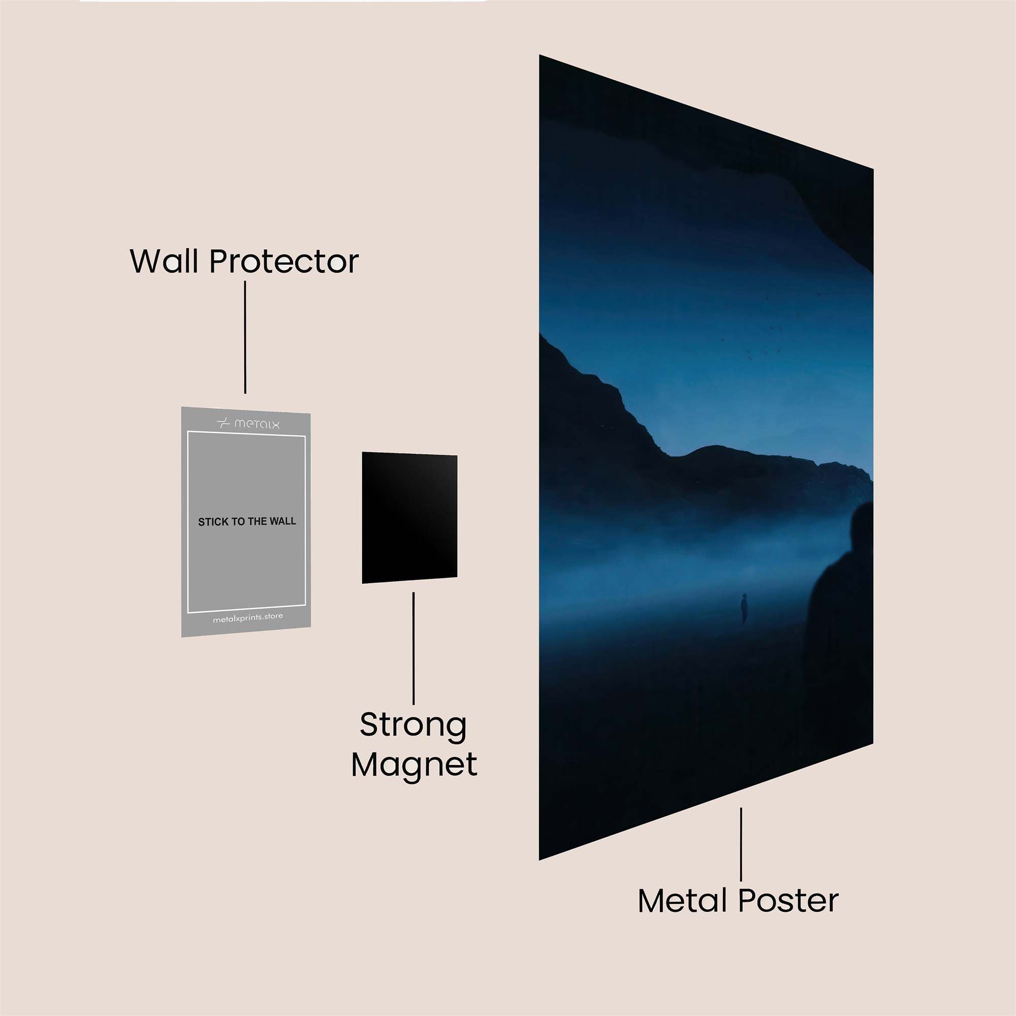 Journey Serene Safe Wall Magnetic / M