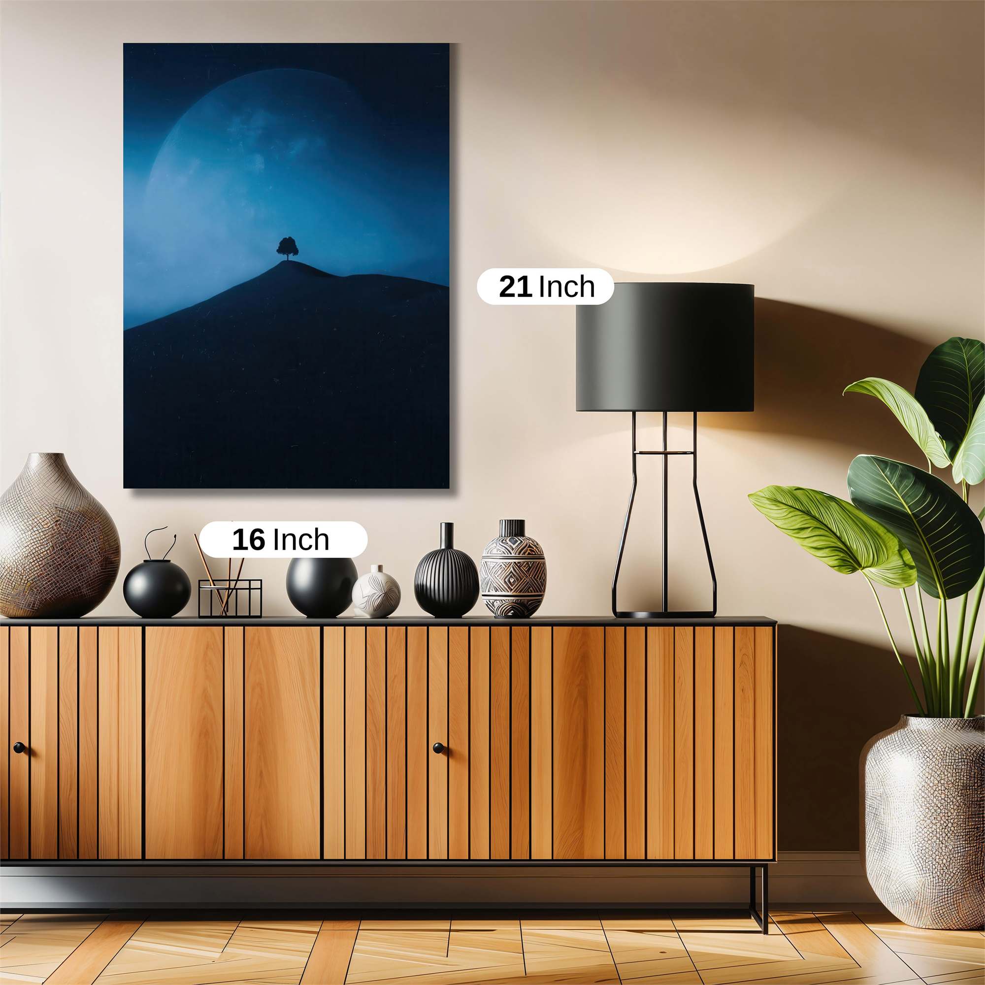 Moonlit Solitude Safe Wall Magnetic / M