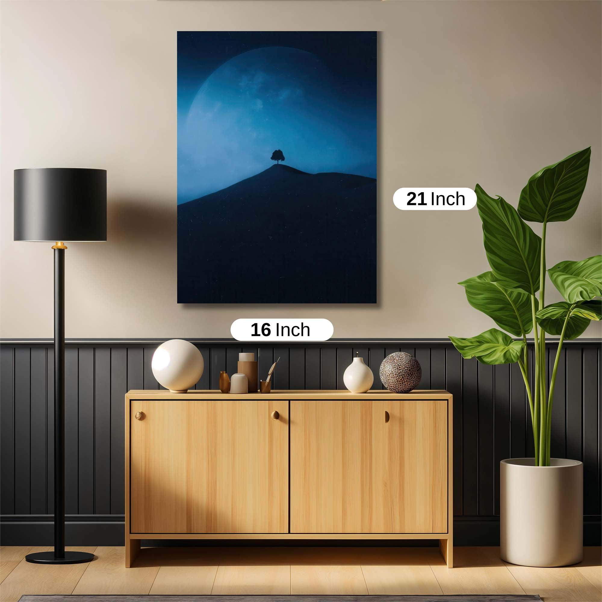 Moonlit Solitude Safe Wall Magnetic / M