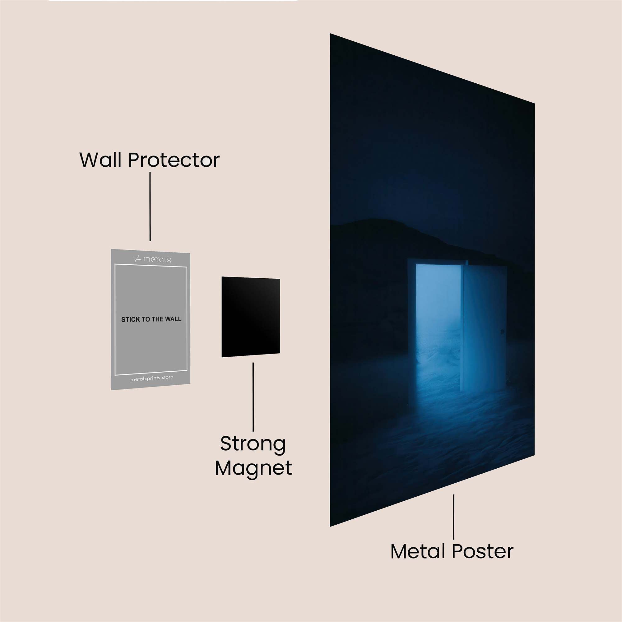 Portal Serene Safe Wall Magnetic / M