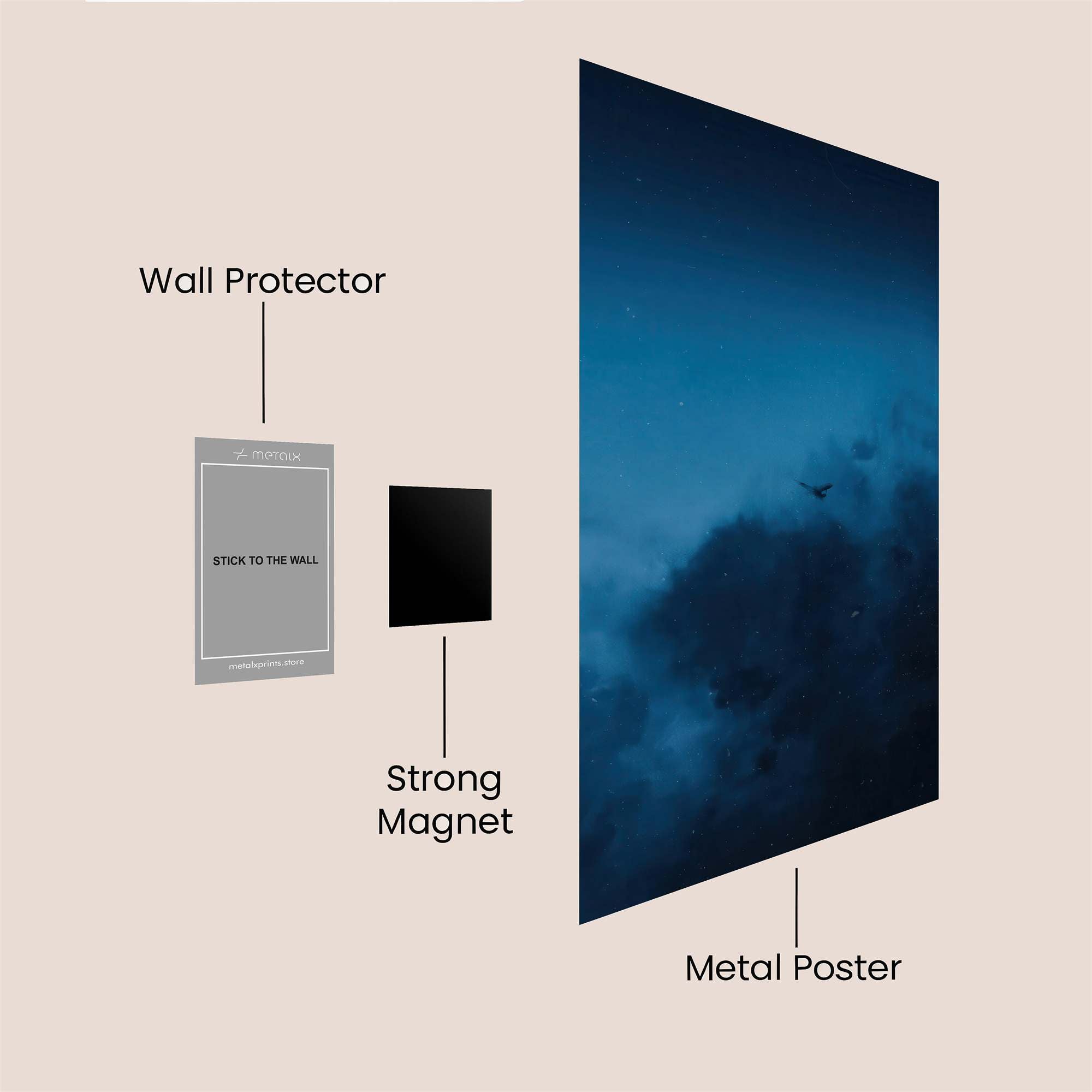 Night Whisper Safe Wall Magnetic / M