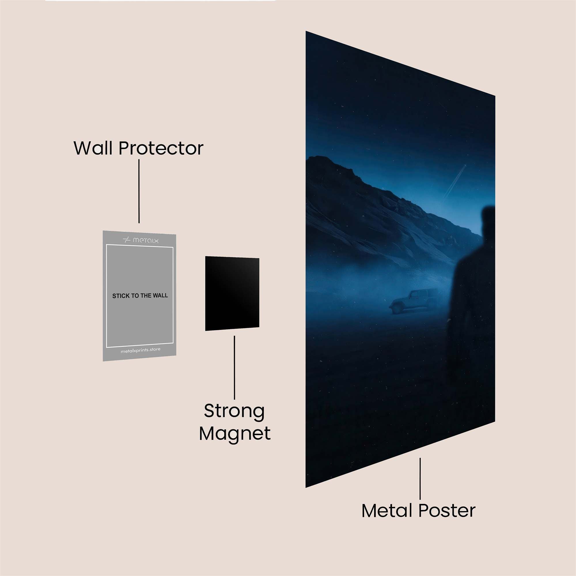 Mountain Mystery Safe Wall Magnetic / M