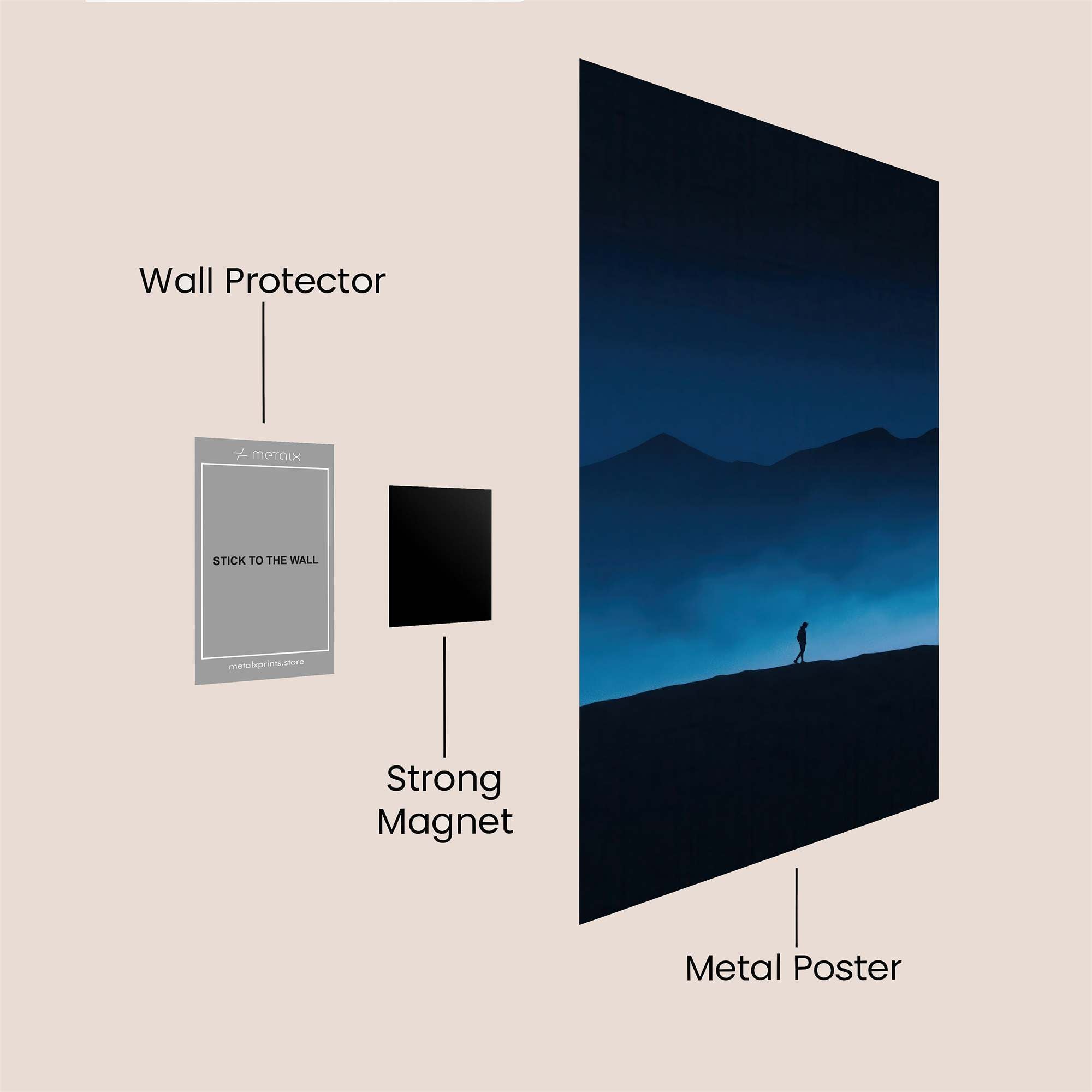 Journey Serene Safe Wall Magnetic / M