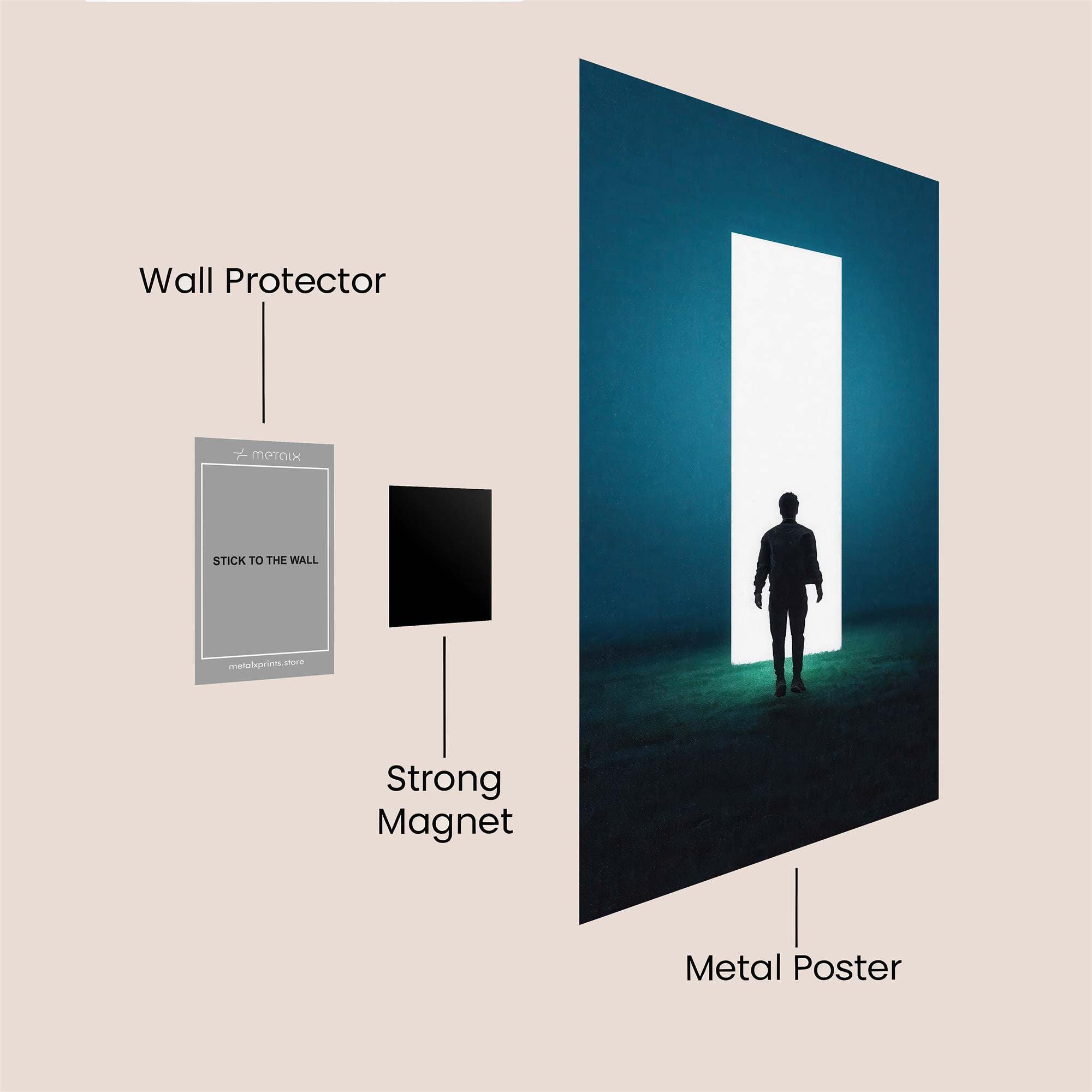 Portal Serene Safe Wall Magnetic / M