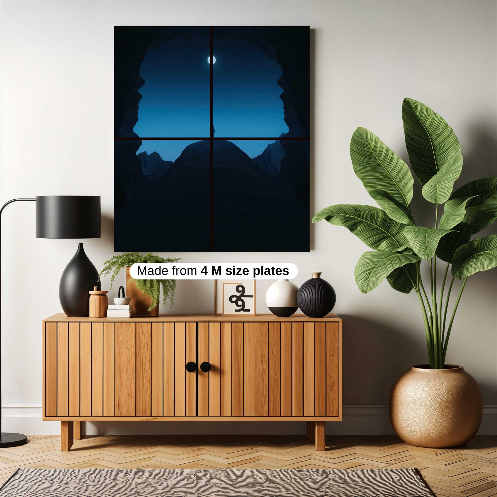 Moonlit Solitude Safe Wall Magnetic / M
