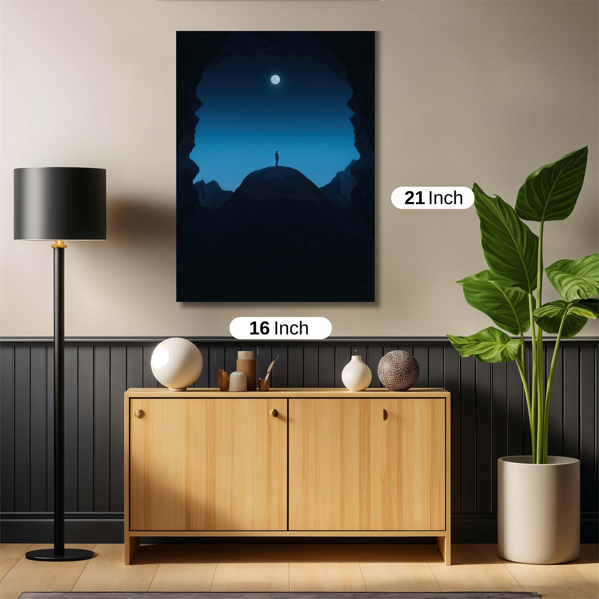 Moonlit Solitude Safe Wall Magnetic / M