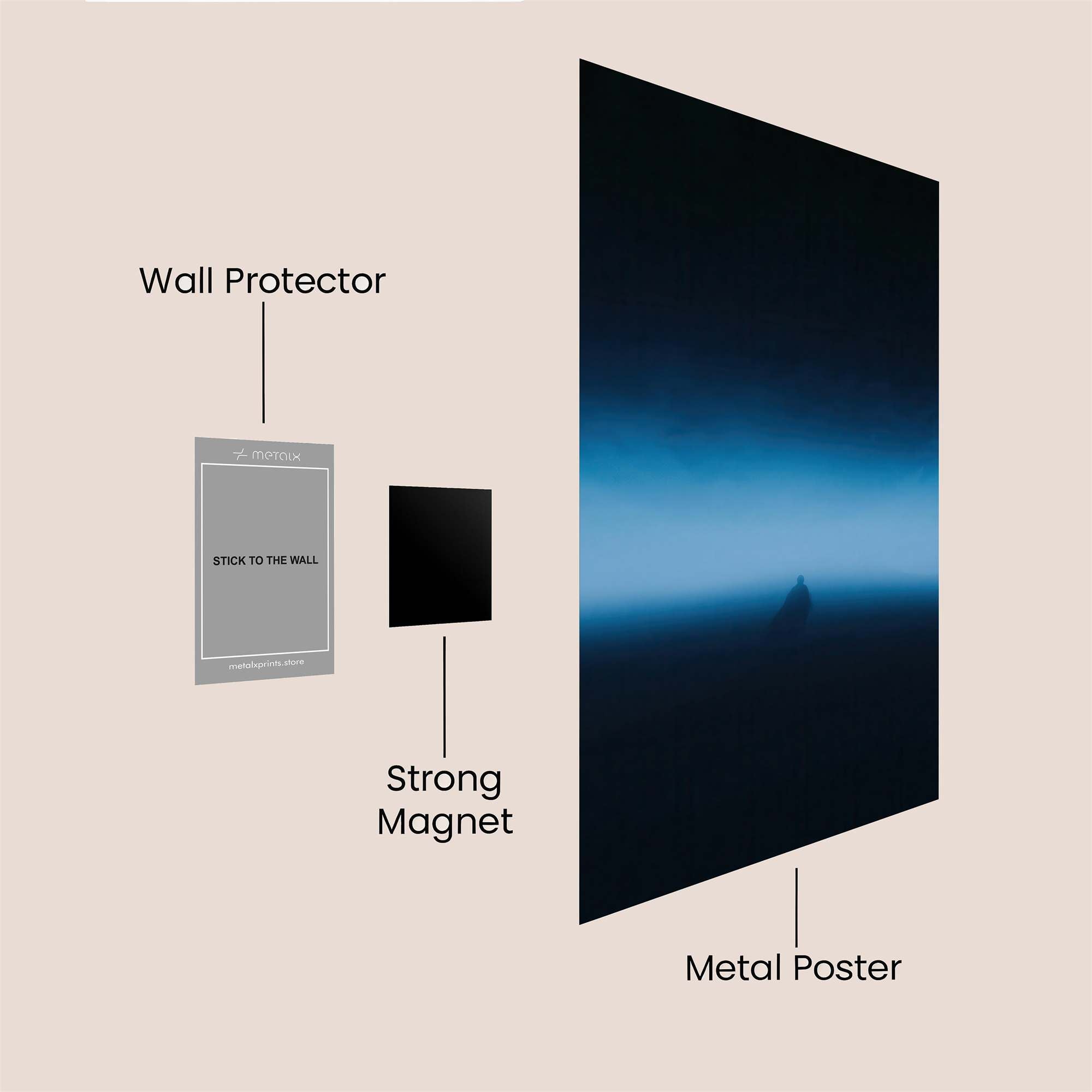 Mountain Serene Safe Wall Magnetic / M