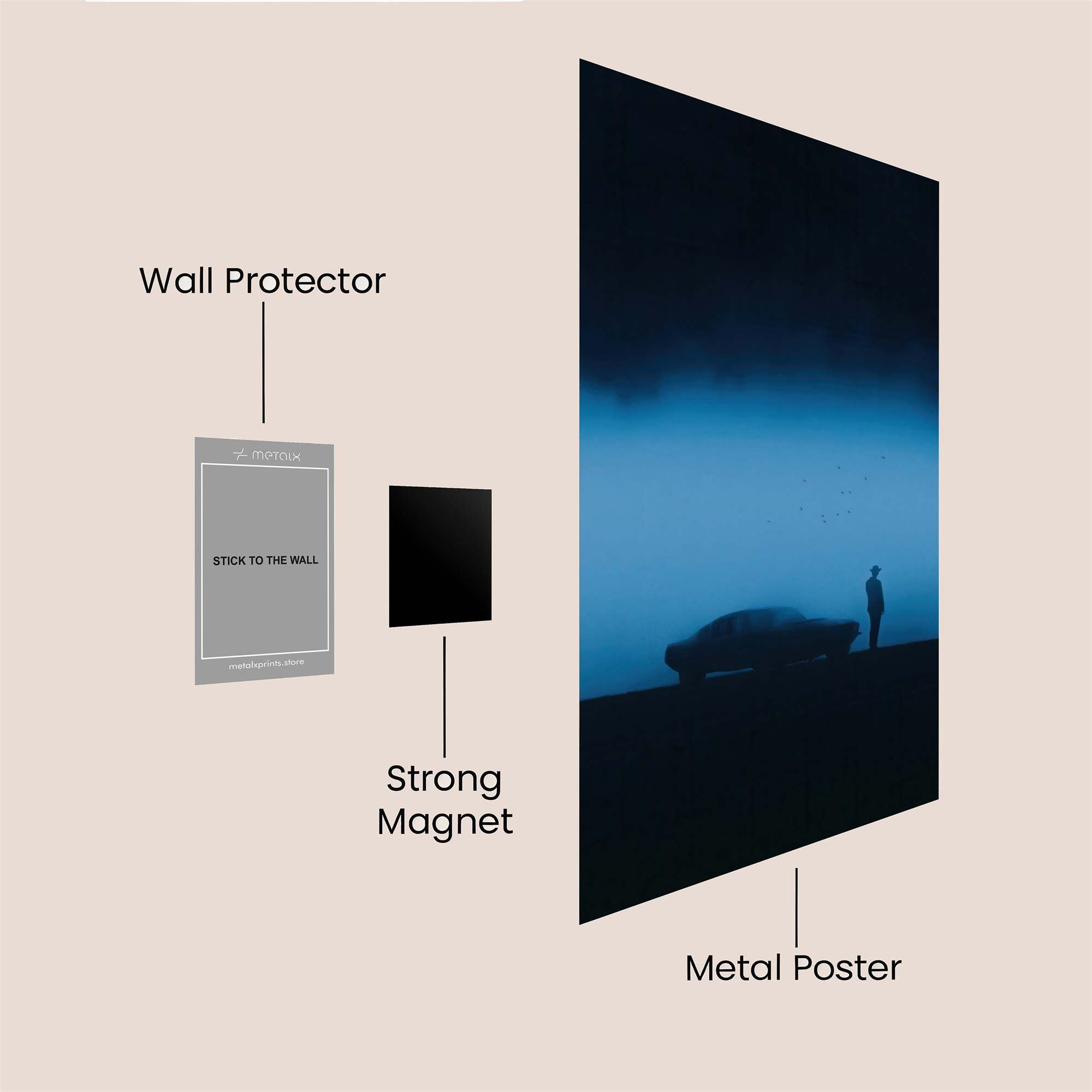 Fogbound Mystery Safe Wall Magnetic / M