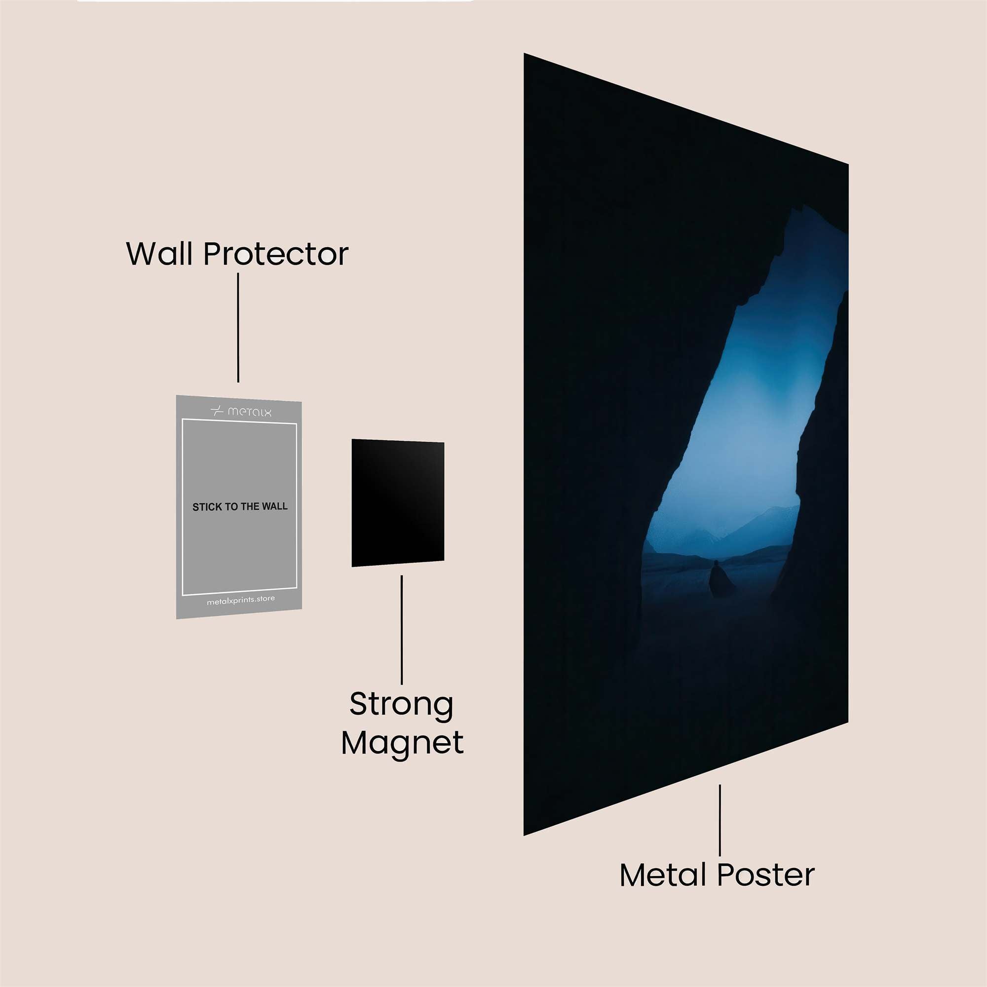 Portal Serene Safe Wall Magnetic / M