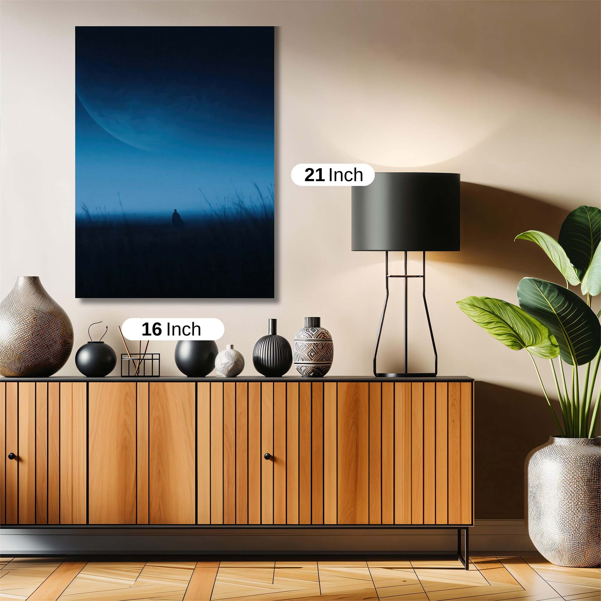 Moonlit Solitude Safe Wall Magnetic / M