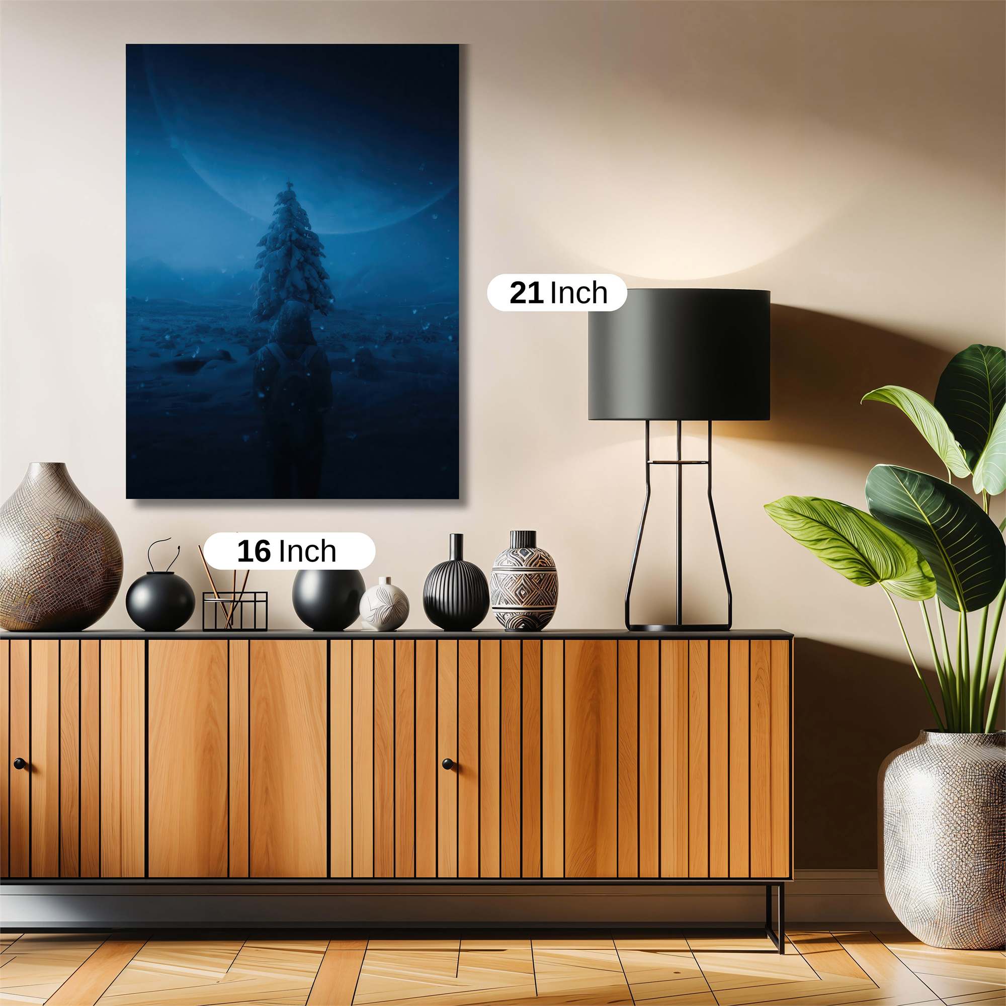 Moonlit Solitude Safe Wall Magnetic / M
