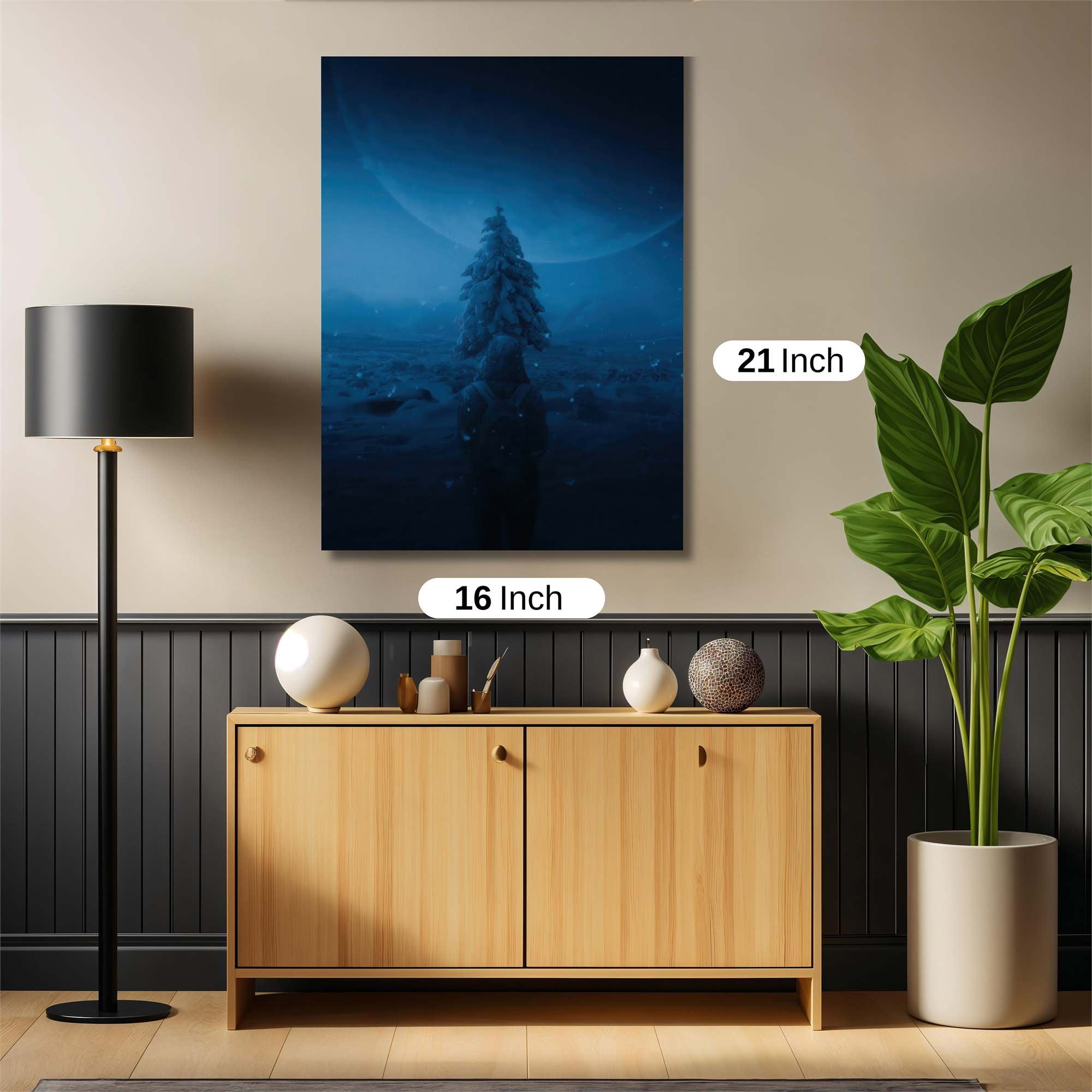 Moonlit Solitude Safe Wall Magnetic / M