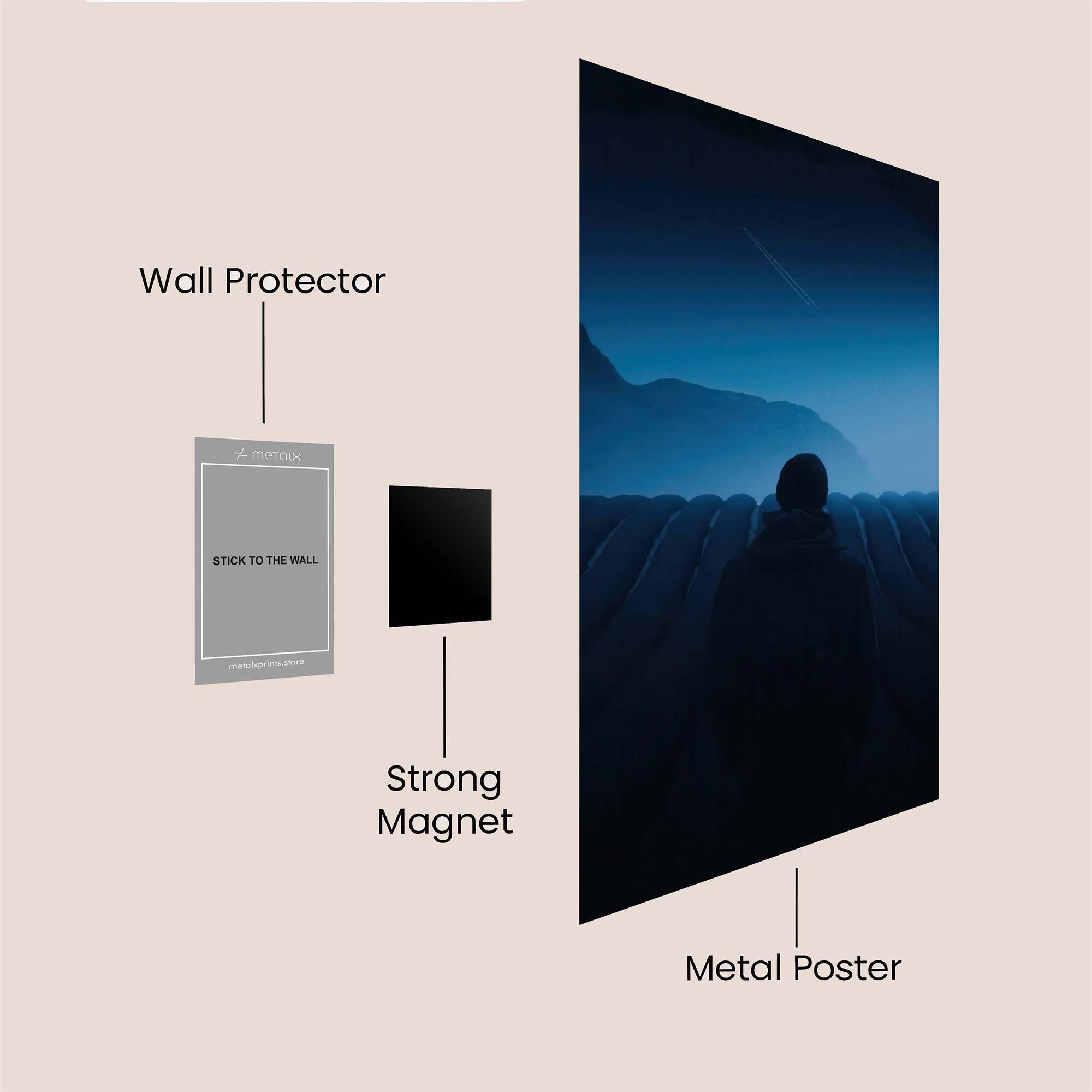 Journey Serene Safe Wall Magnetic / M