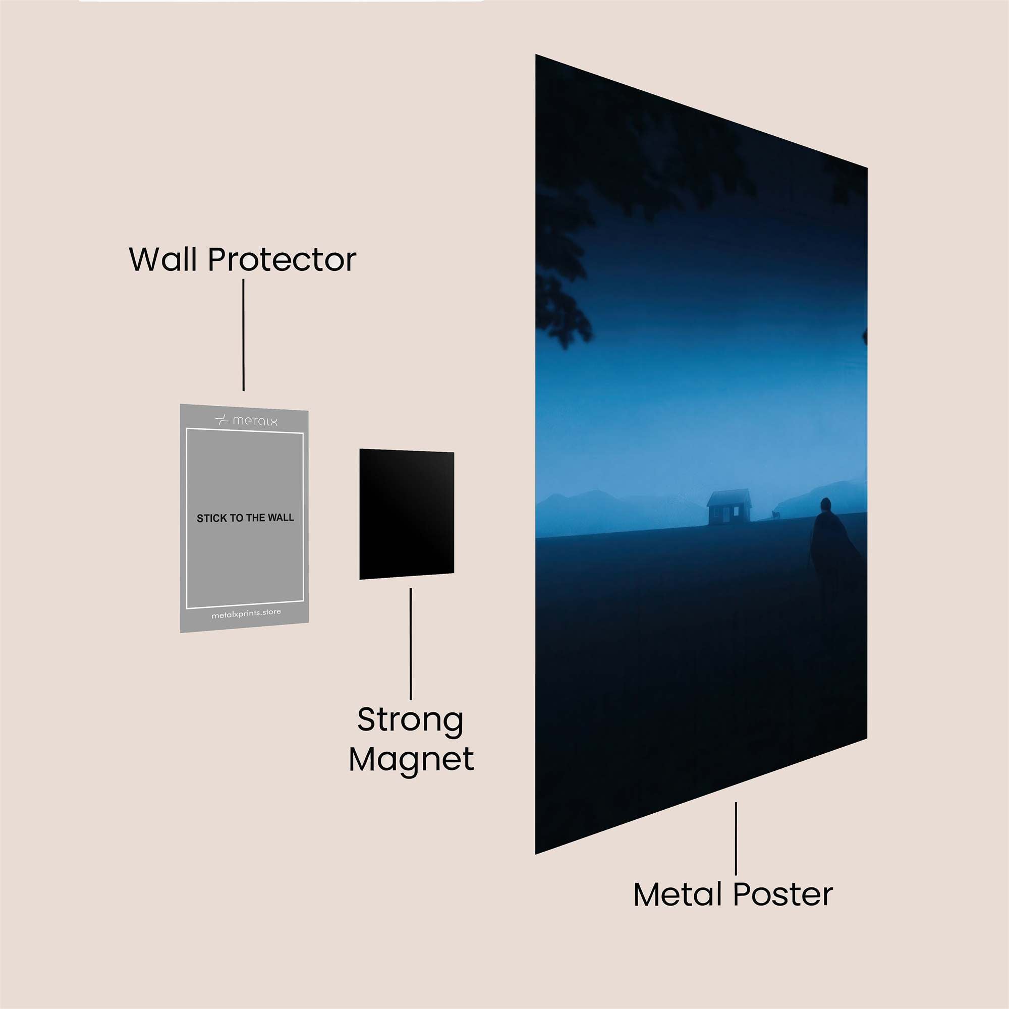 Mystery Shrouded Safe Wall Magnetic / M