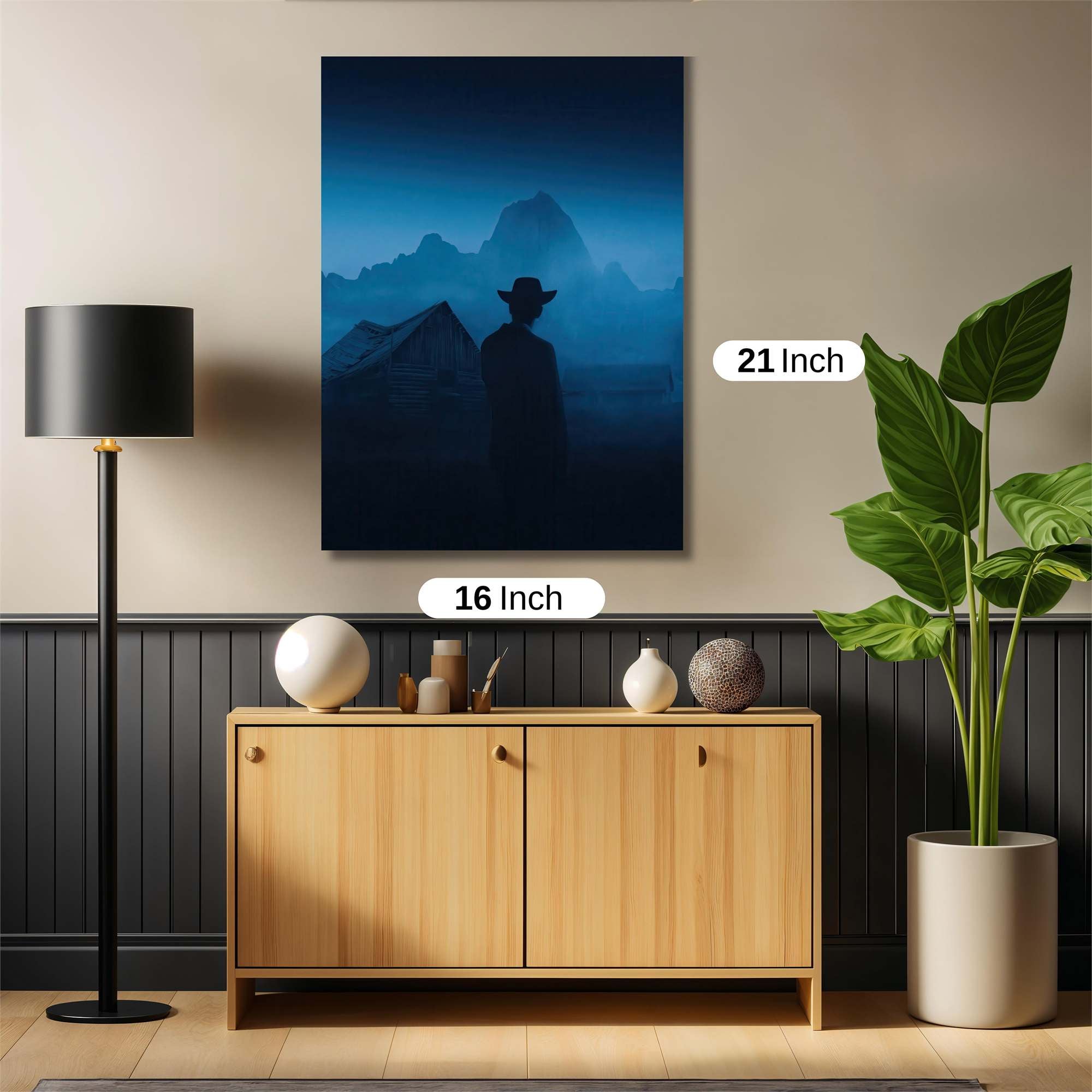 Cowboy Solitude Safe Wall Magnetic / M